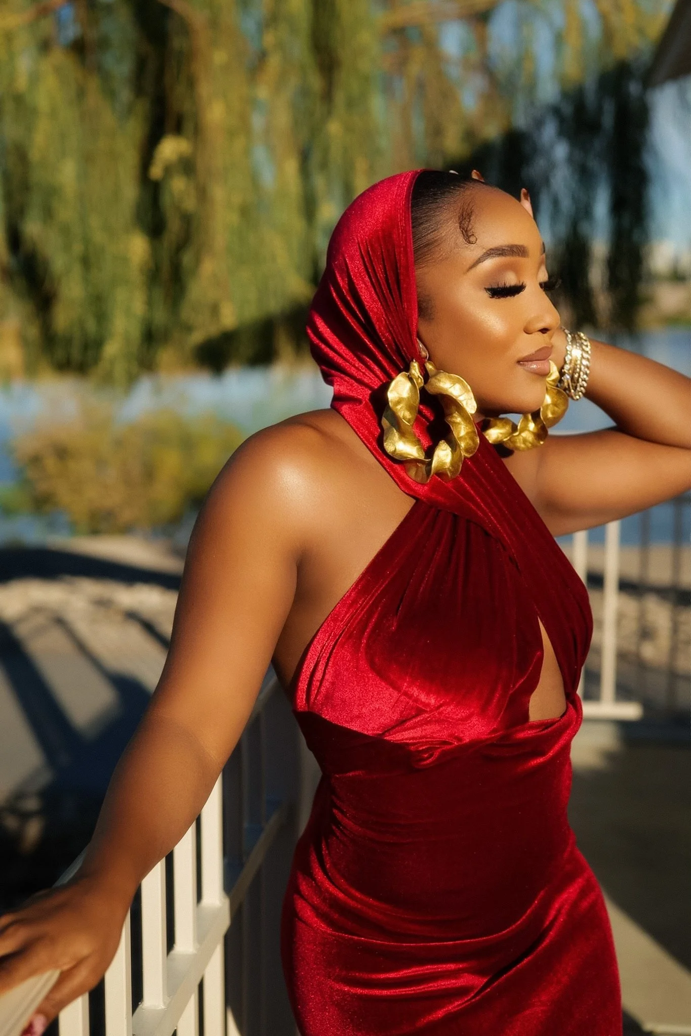 Elegant Red Velvet Dress Tis The Season NEW Noelle Maxi Dress  The  Perfect