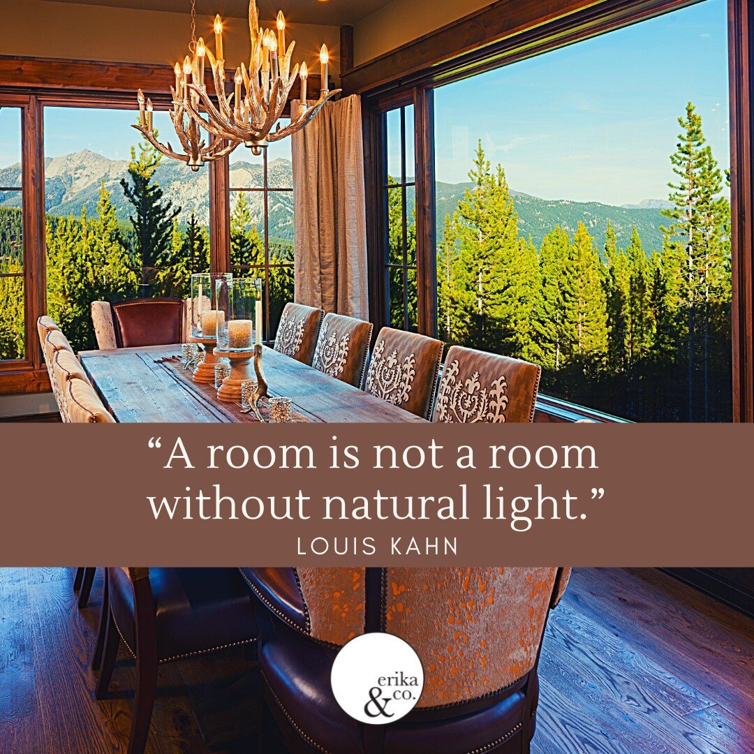 I must confess - this space would be breathtaking with just a card table and folding chair. But, working in tandem with Mother Nature, we were able to integrate this dining area with the stunning Montana wilderness.
.
#MountainView #MountainLiving #M