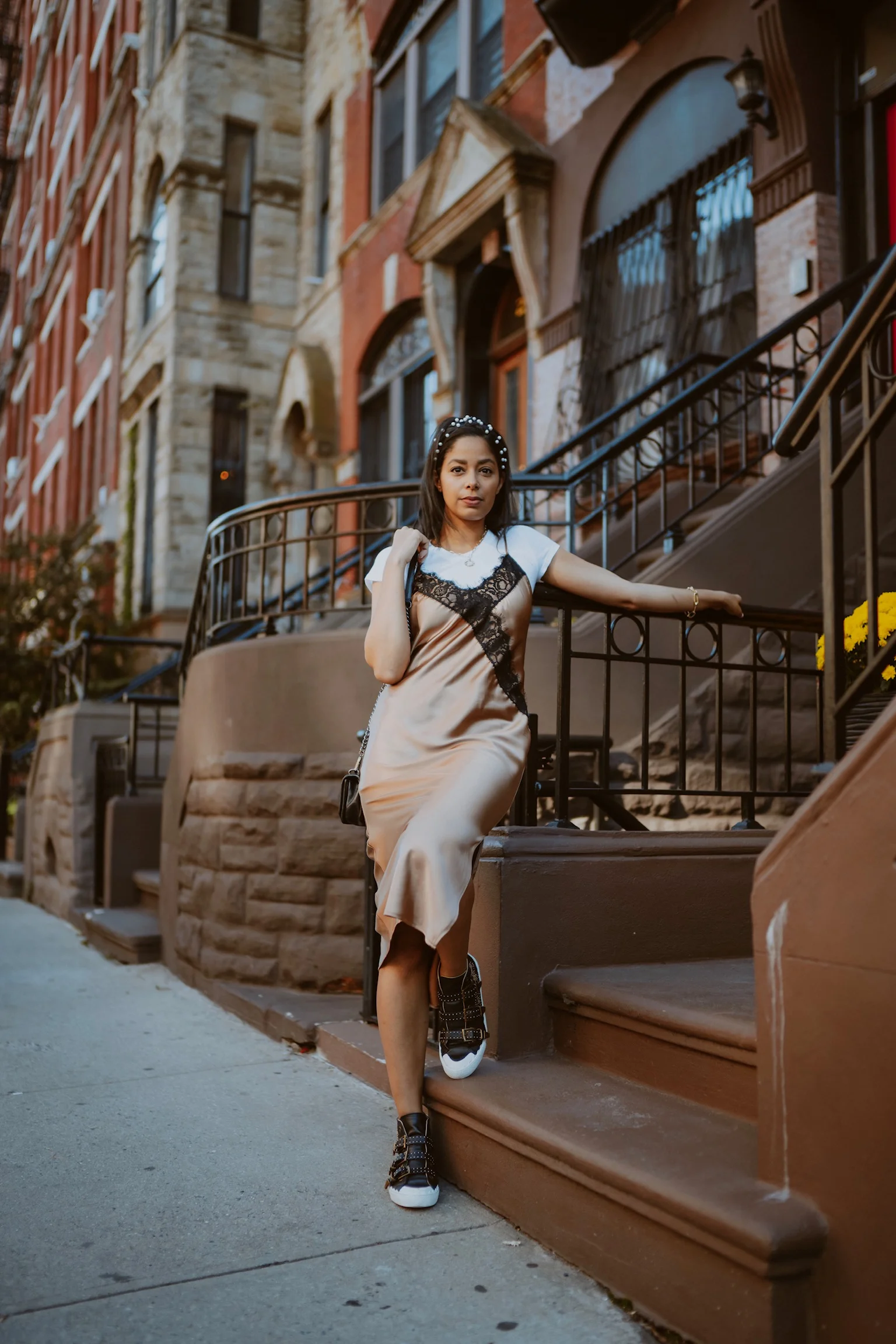 Satin Slip Dress and a Tee