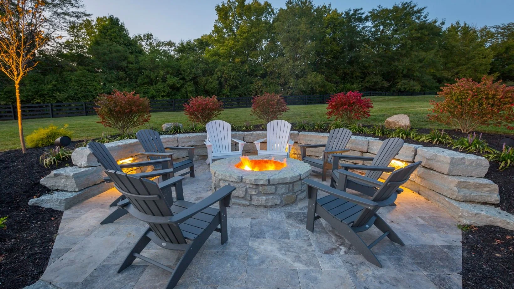Seasonal Landscaping Firepit - Seiler's Landscaping