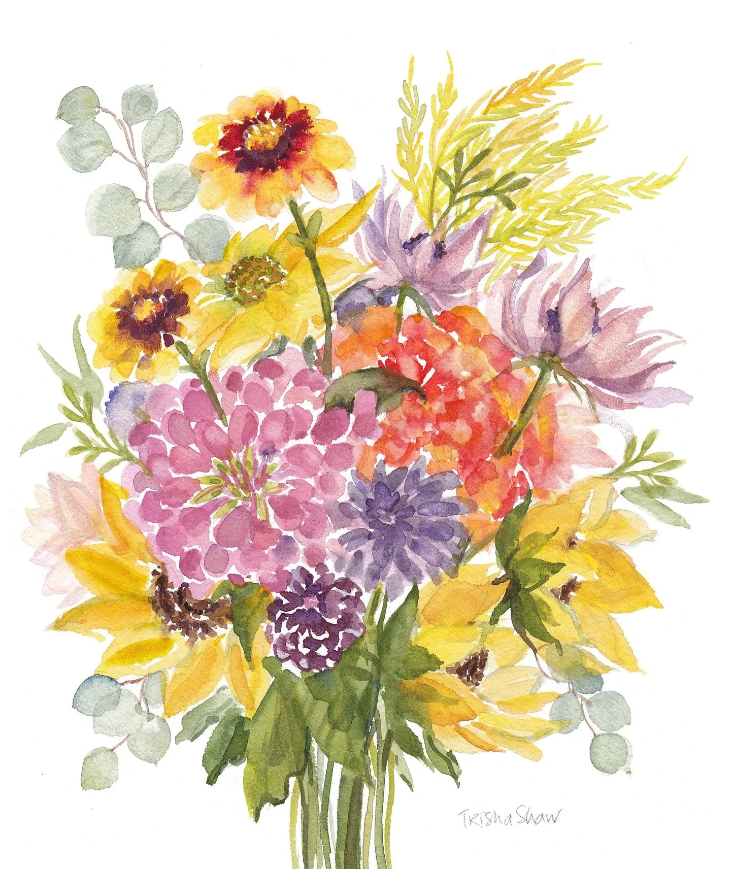 needed some bright bursts of color after several gray + rainy days 🌻🌹🌼🌿🪻