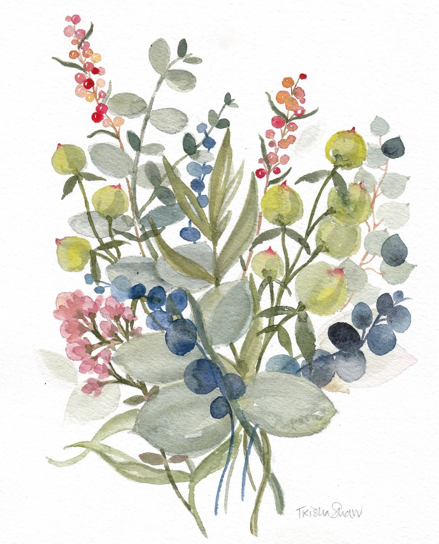 berries, pods + greenery for a naturally festive touch💙💚❤️