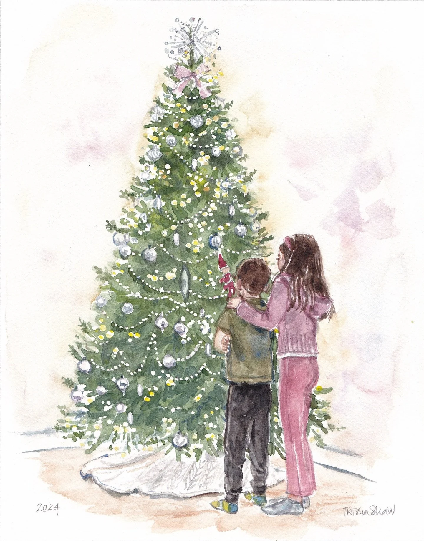 the wonder, through the eyes of a child&hellip;. this was a custom piece of art. 🎄💕✨