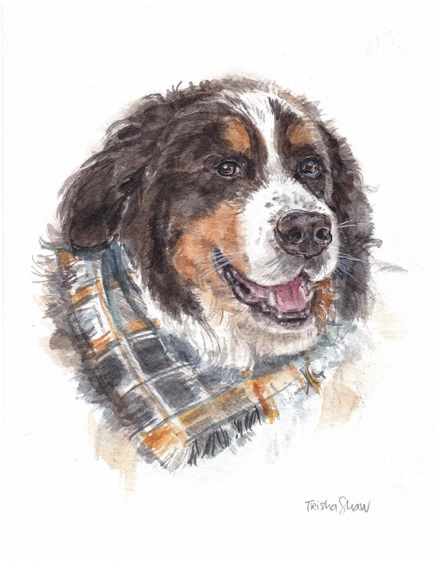 a pet portrait is a sweet &amp; thoughtful gift when a beloved pet passes&hellip;🌈 to the recipient, it brings comfort + happy memories 🤎🐶🤍 to me as the artist, i feel a connection to it all 🫶💞