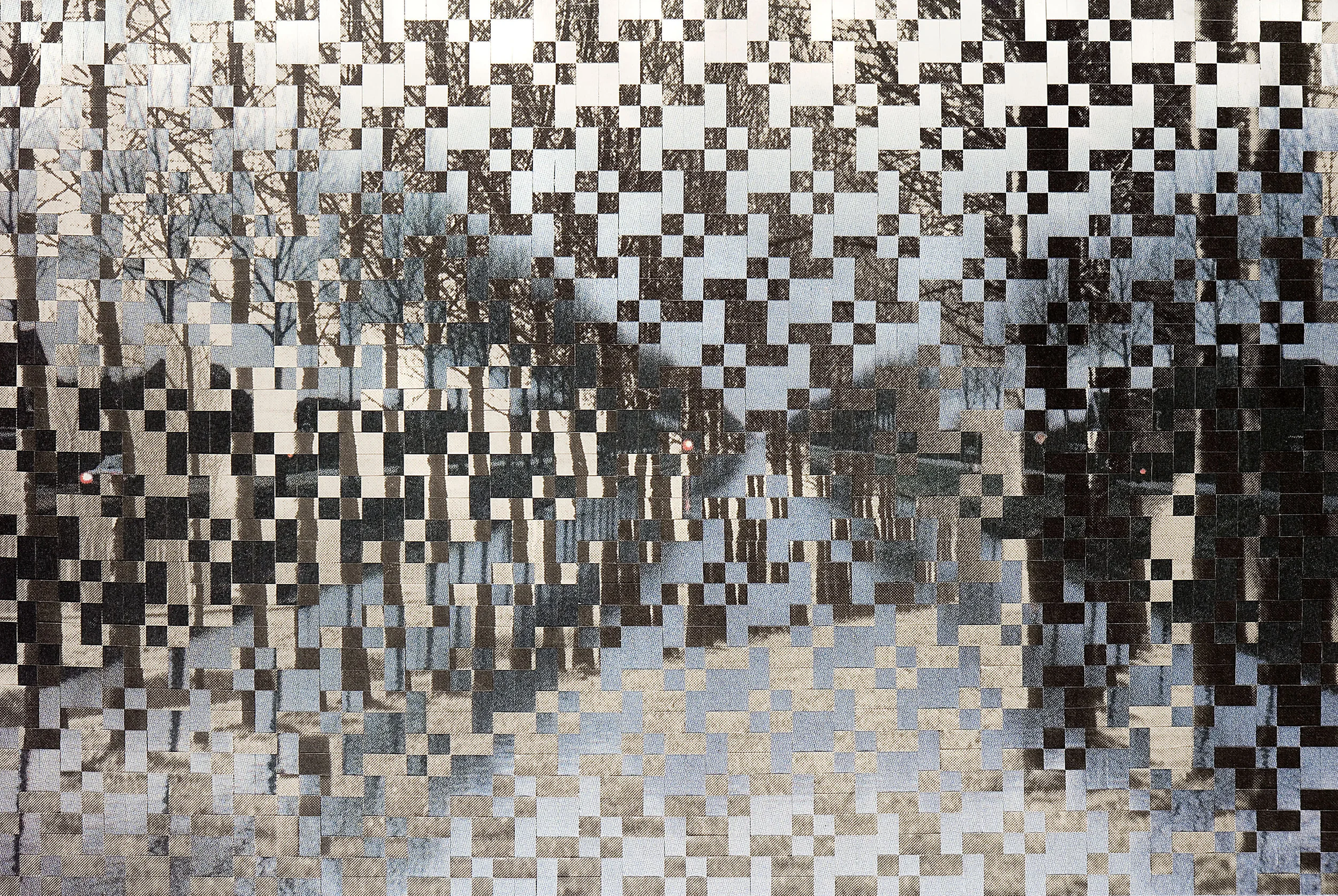Dutch landscape no. 4, printed and woven canvas, 145 x 200 cm