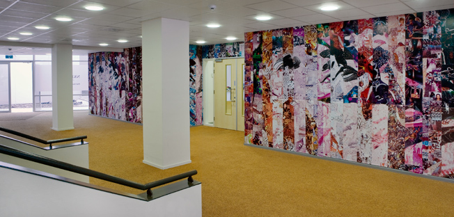 Tribute to Life, 2008, 260 x 2500 cm, collage of photographes, commissioned by NKI - AVL, Netherland