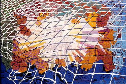 Life Cycle, 2006, 200 x 300 cm, Hand-embroidered, chain stitch, mercerized cotton. Client: Garoo, with Link Art Company