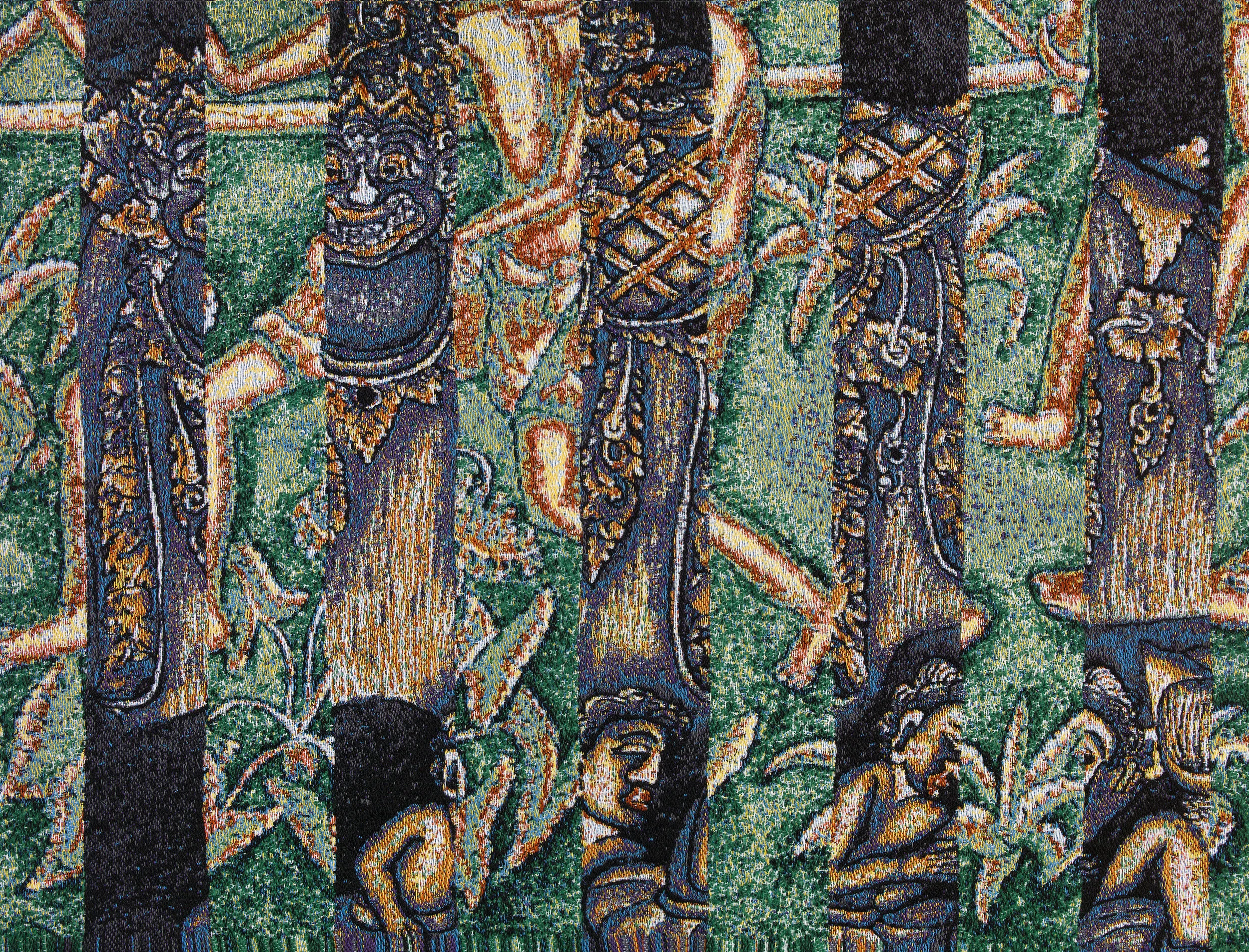 Batuan, jacquard woven, detail