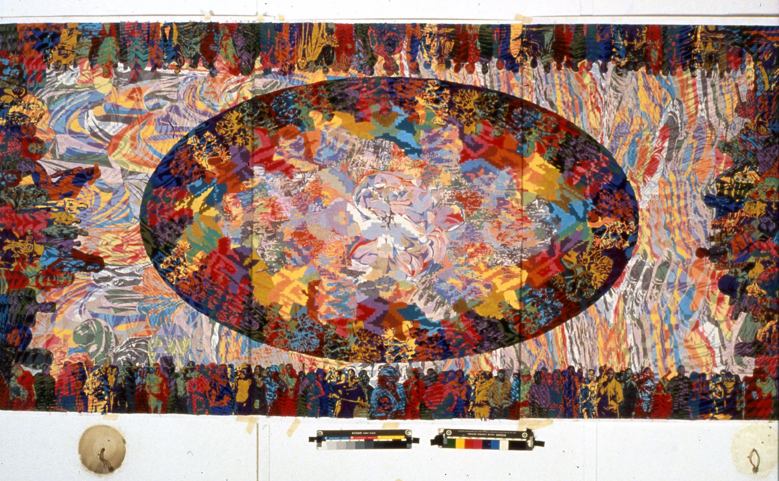 Design drawing for the carpet, gouache, 150 x 350 m