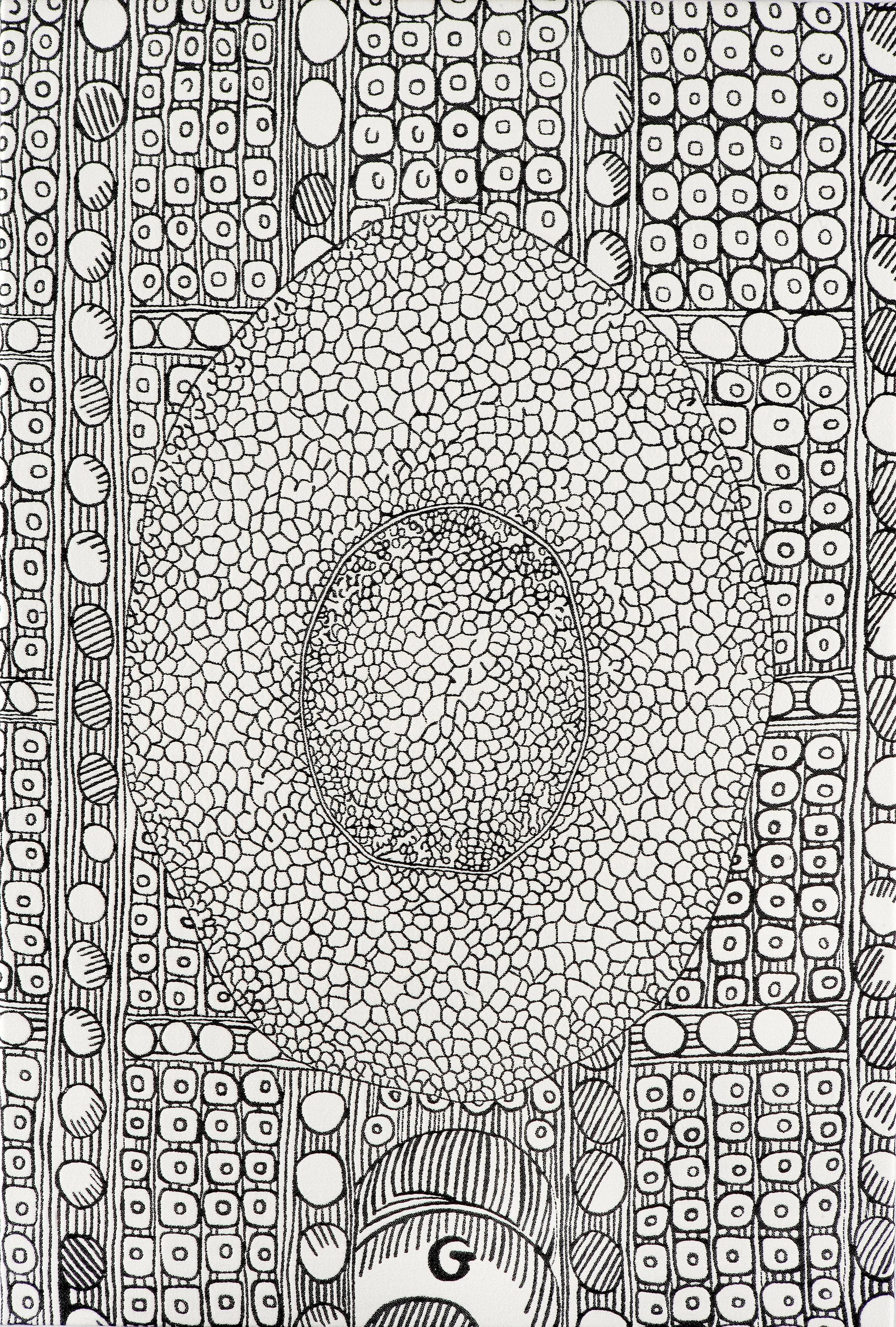 Cells 1, hand embroidered, 290 x 200 cm, 2007