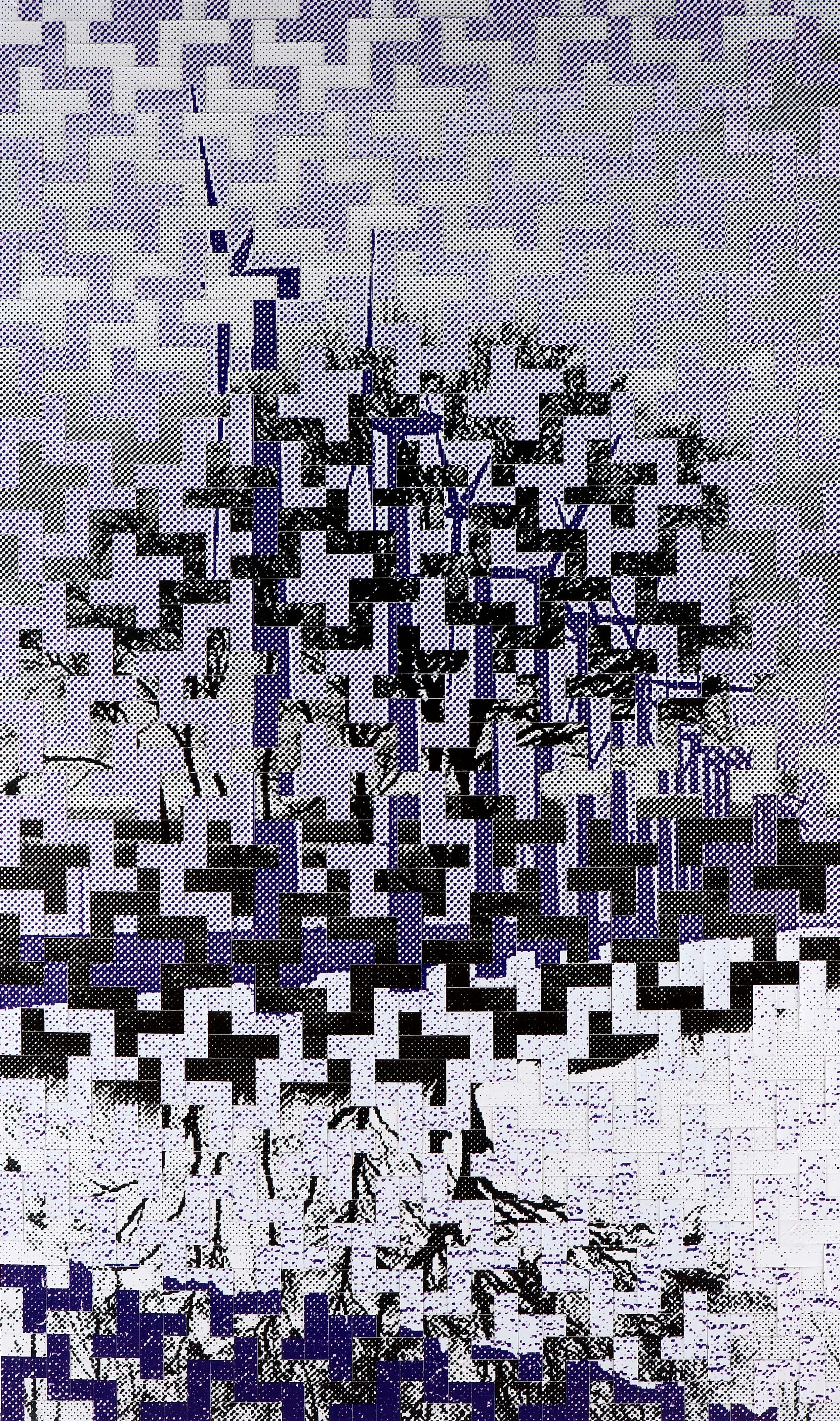 Dutch Landscape: no.1 printed and woven canvas, 230 x 150 cm
