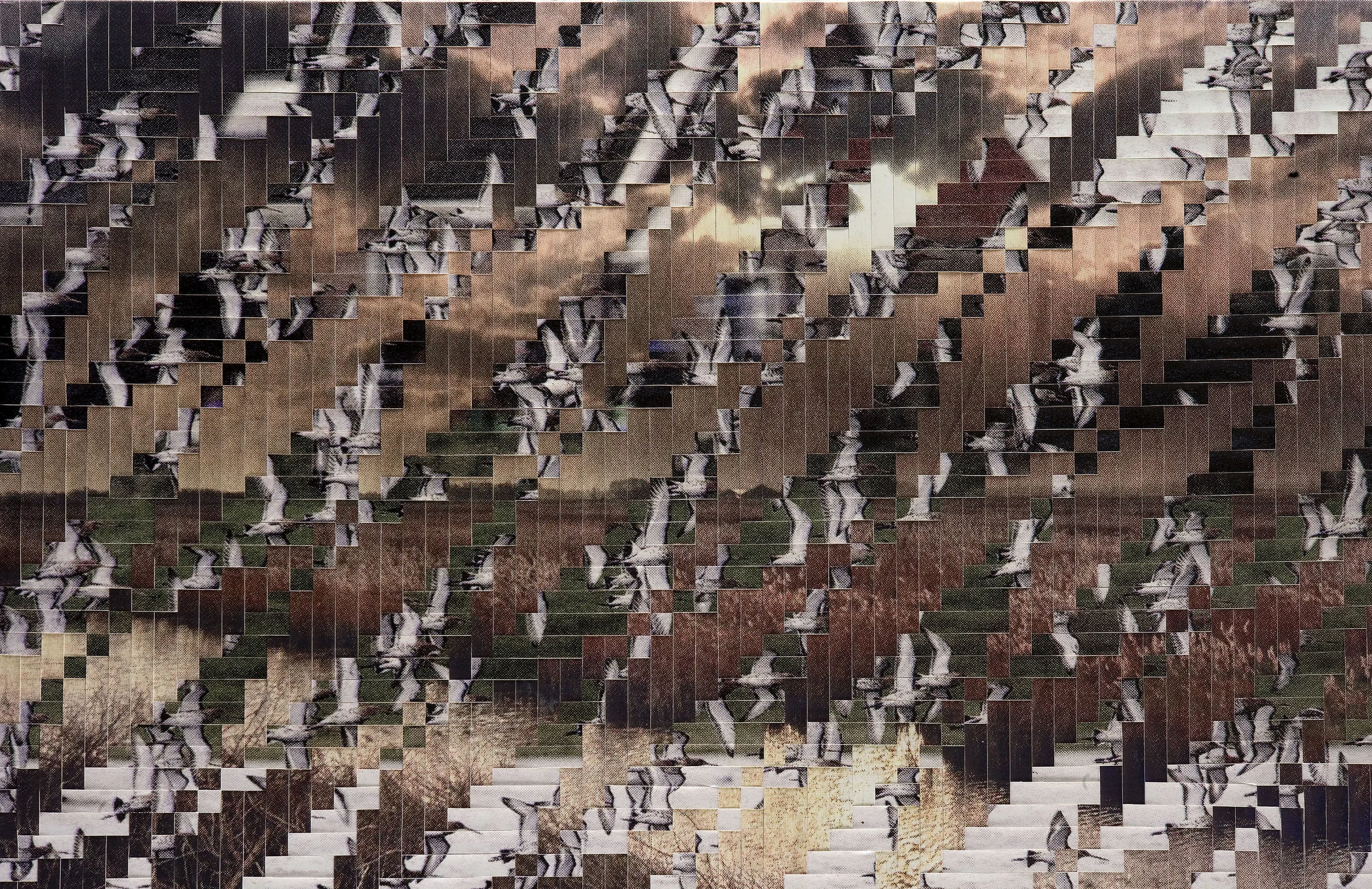 Dutch landscape: no. 14, printed and woven canvas, 131 x 203 cm