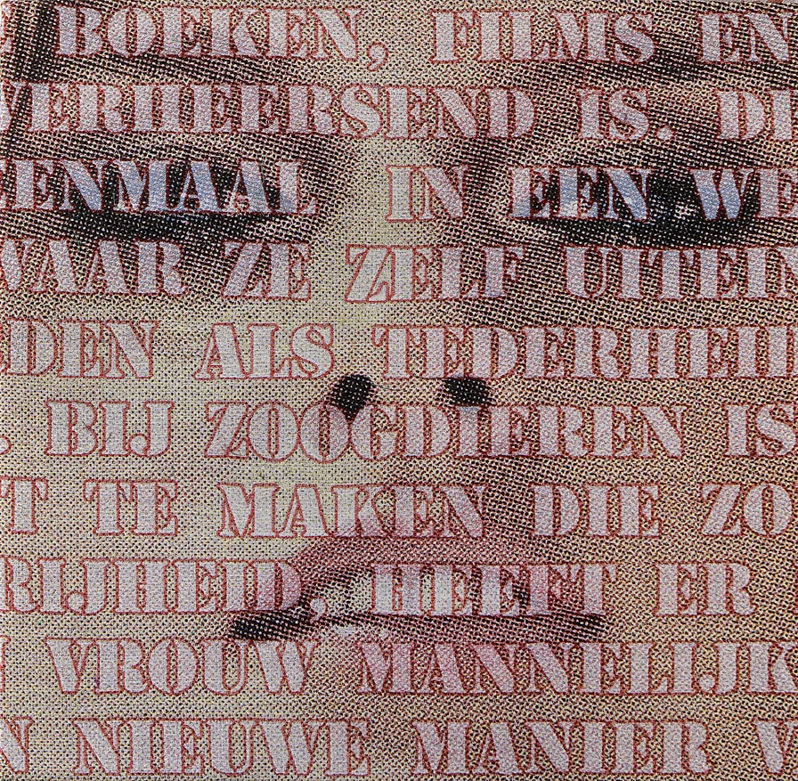 Open Mouths: no. 7, Jacquard woven, 100 x 100 cm
