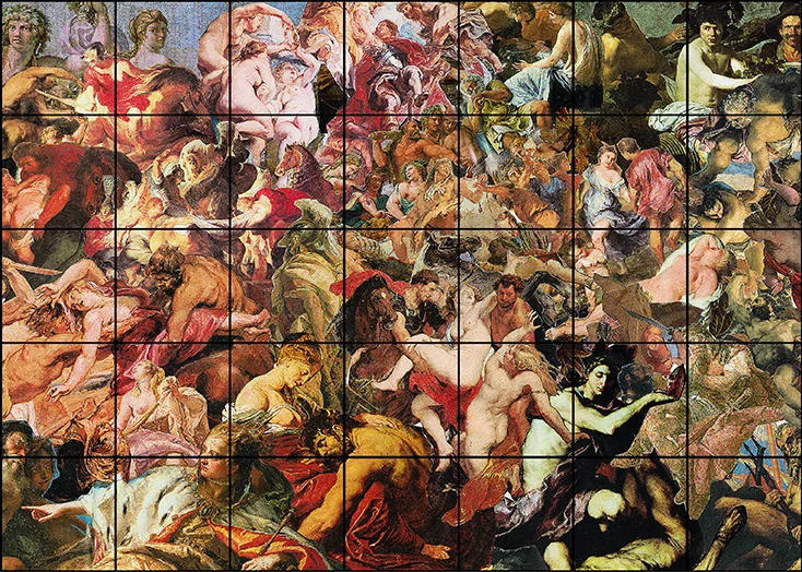 Good and Evil: Evil no. 1-35, Jacquard woven, 153 x 227 cm