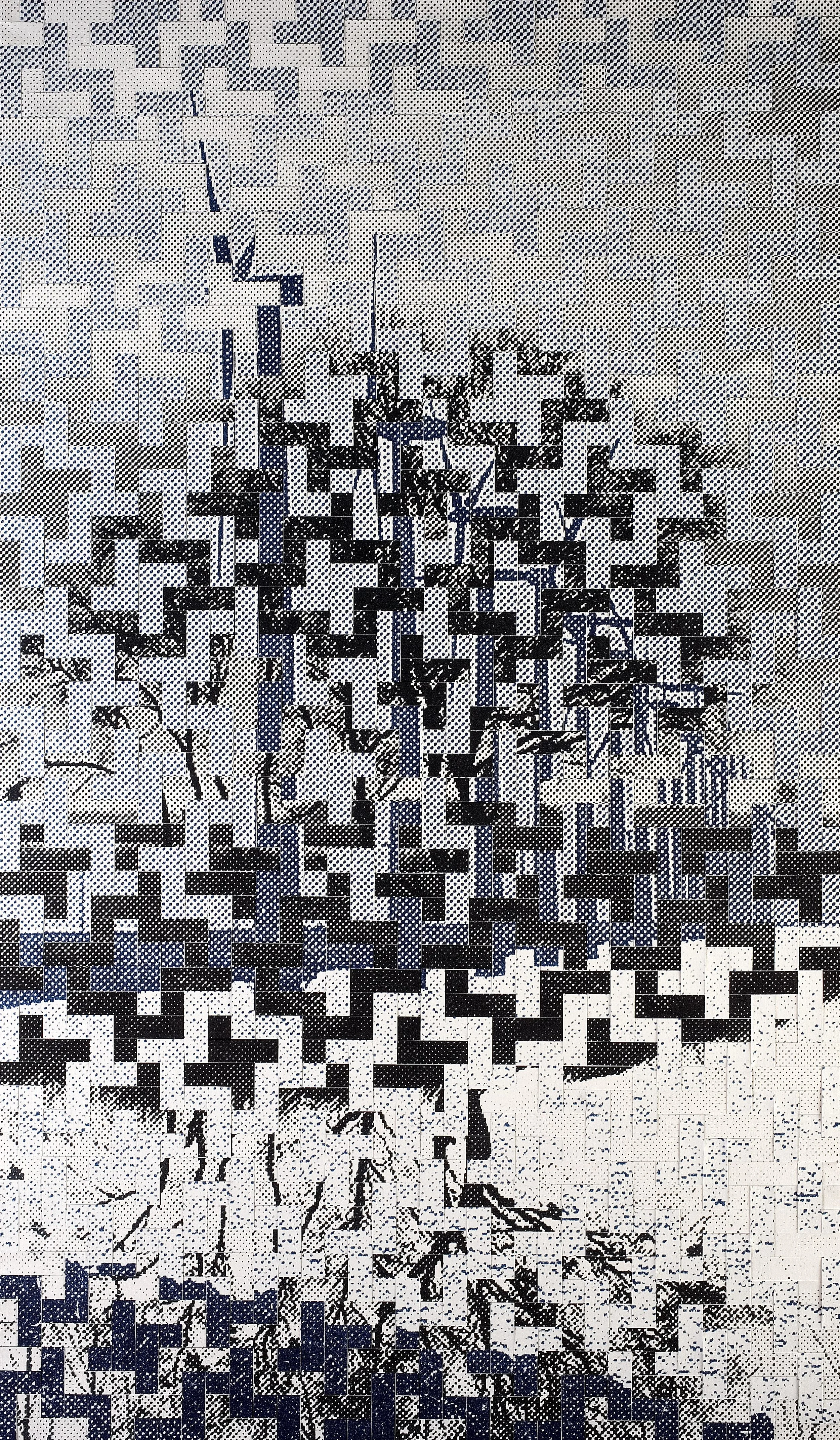 Dutch Landscapes: no. 1. Printed, woven canvas, 250 x 150 cm