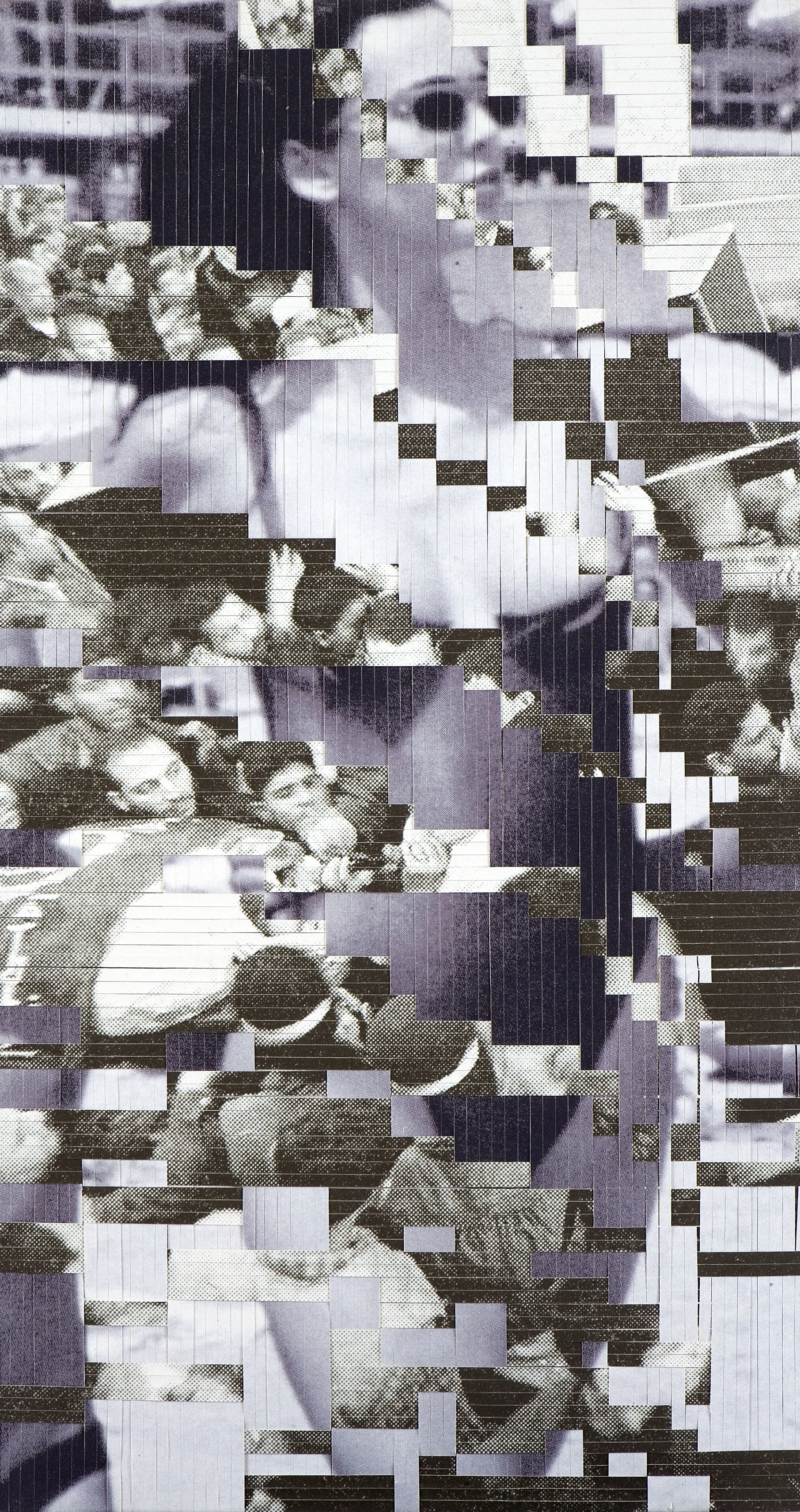 Woman 1-10: no. 5, printed, woven canvas, 105 x 58 cm