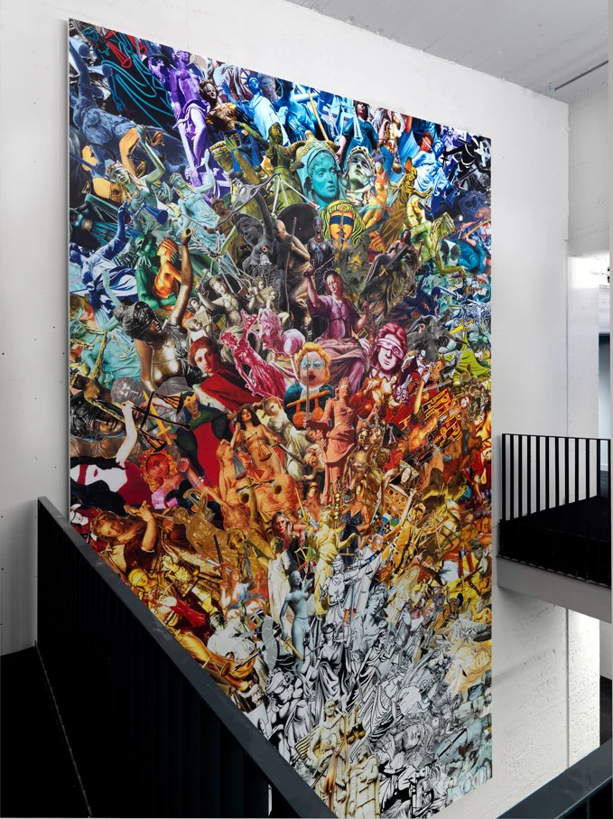 Lady Justice, printed canvas, 7 x 4,5 m