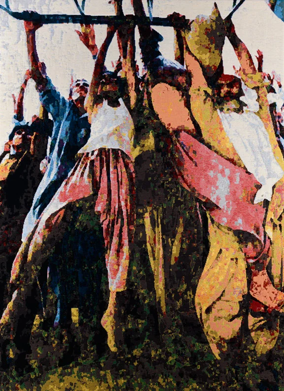 Punjab, jacquard doublewoven, 205 x 148 cm