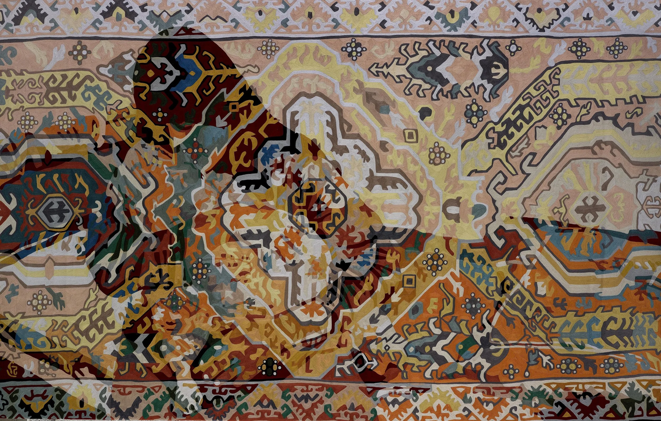 Loss no. 3, hand embroidered, 154 x 243 cm