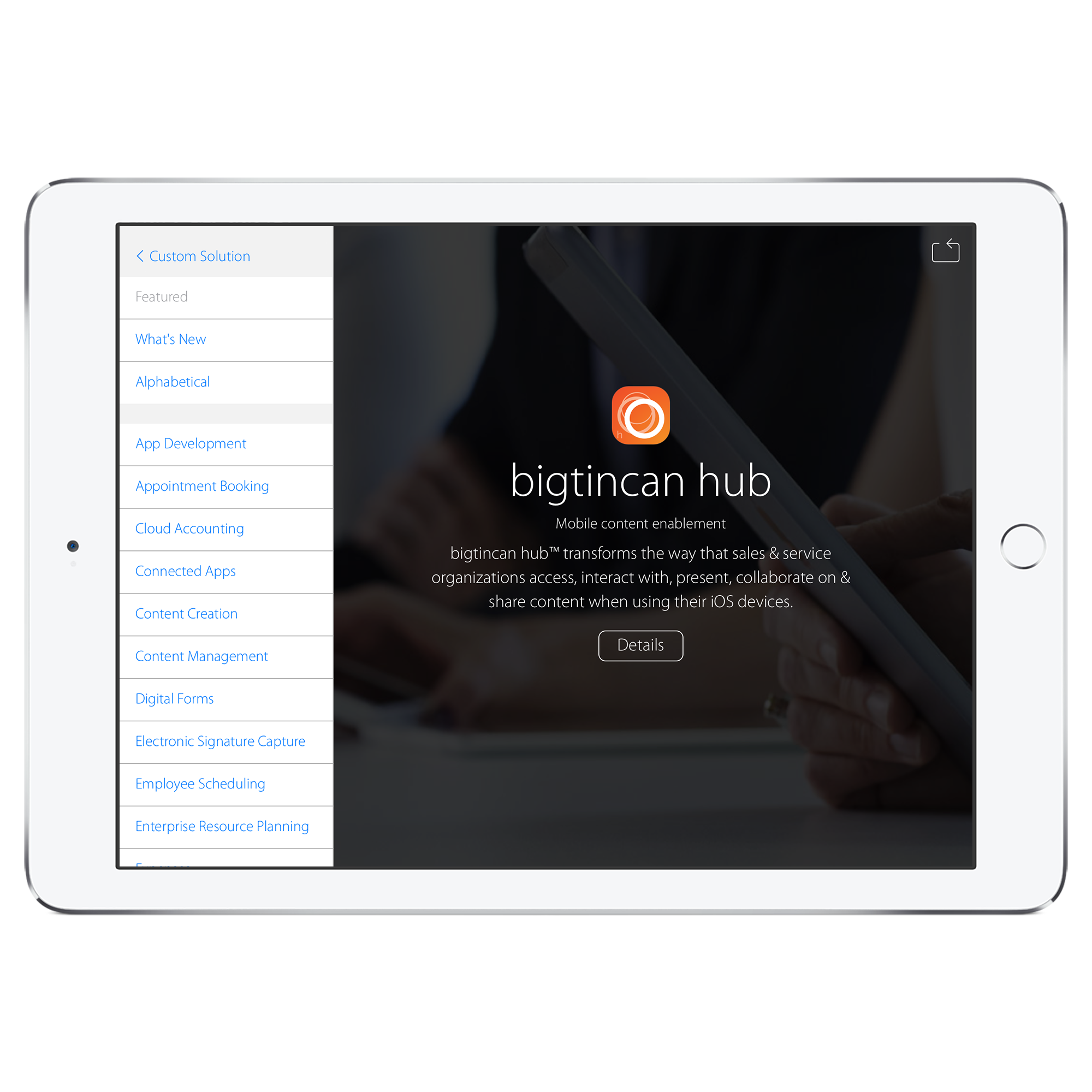 Showcase Catalog (landing page)