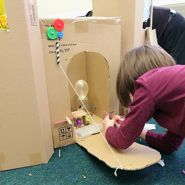 We love Maker Camps. Young people create their inventions over a day using their 'imagienashian' 💛 we still have spaces left next week. Check our events.
