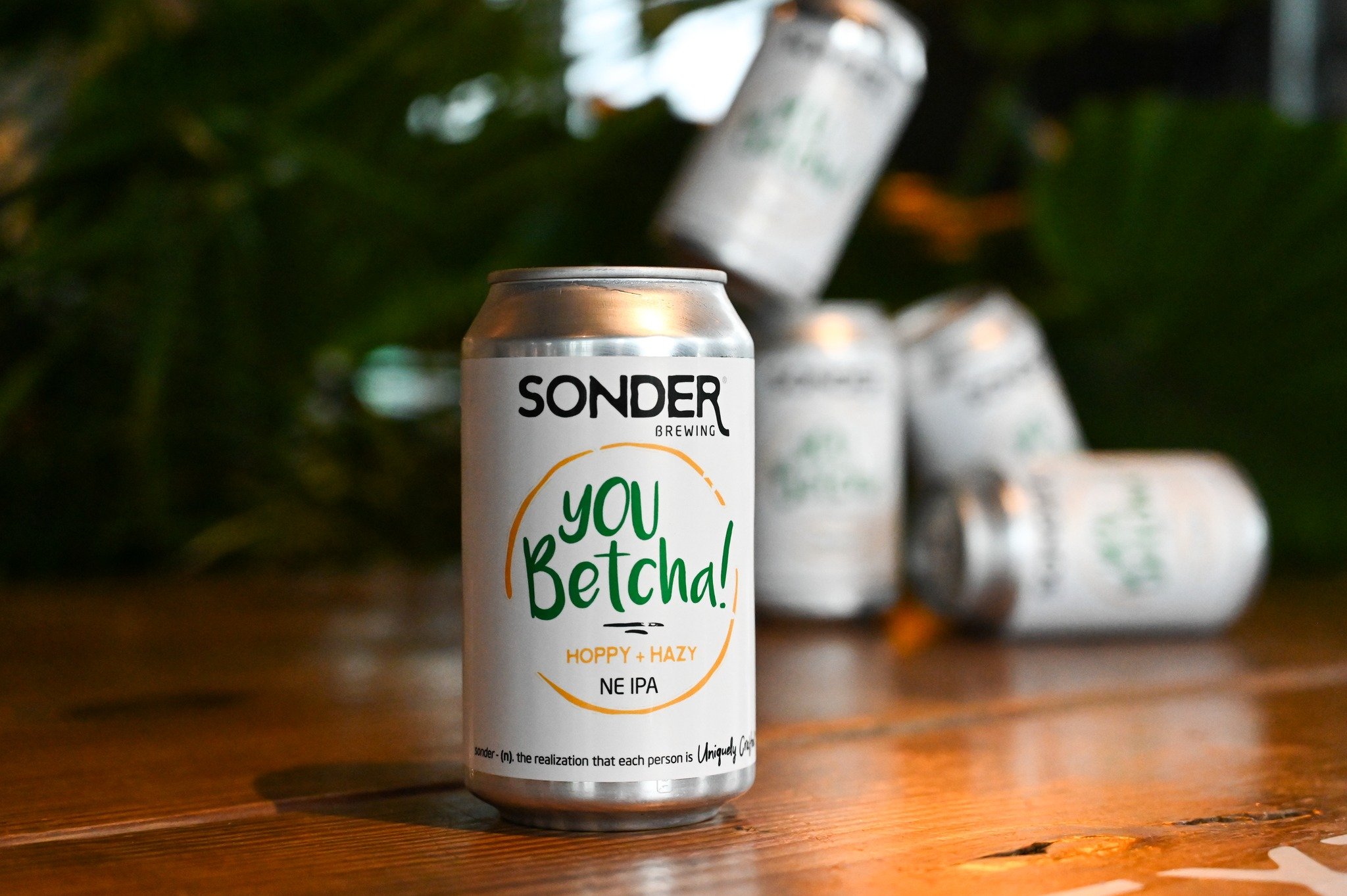 You Betcha! NE IPA is a hoppy, hazy, tropical fruit explosion with a juicy and soft texture, leaving bitterness behind. 🍻 Stop by the Taphaus to grab it on draft or take it to go in a 6-pack! 

#SonderTaphaus #UniquelyCrafted #SonderBrewing