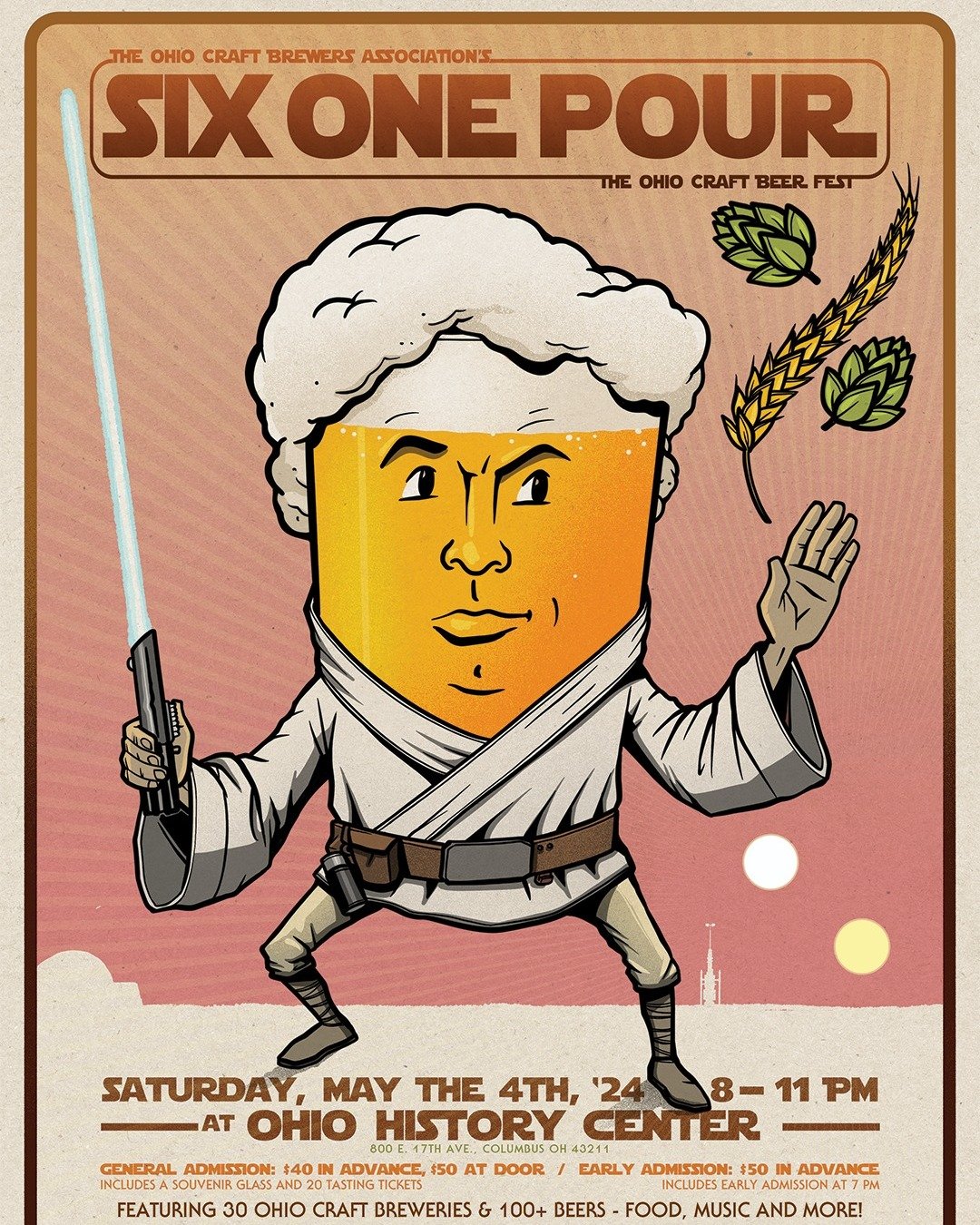 Find us at Six One Pour with The Ohio Craft Brewers Association in Columbus tonight at The Ohio History Center in Columbus from 8pm to 11pm!

Thirty Ohio craft breweries will be on hand pouring their seasonal, limited edition and other popular beers!