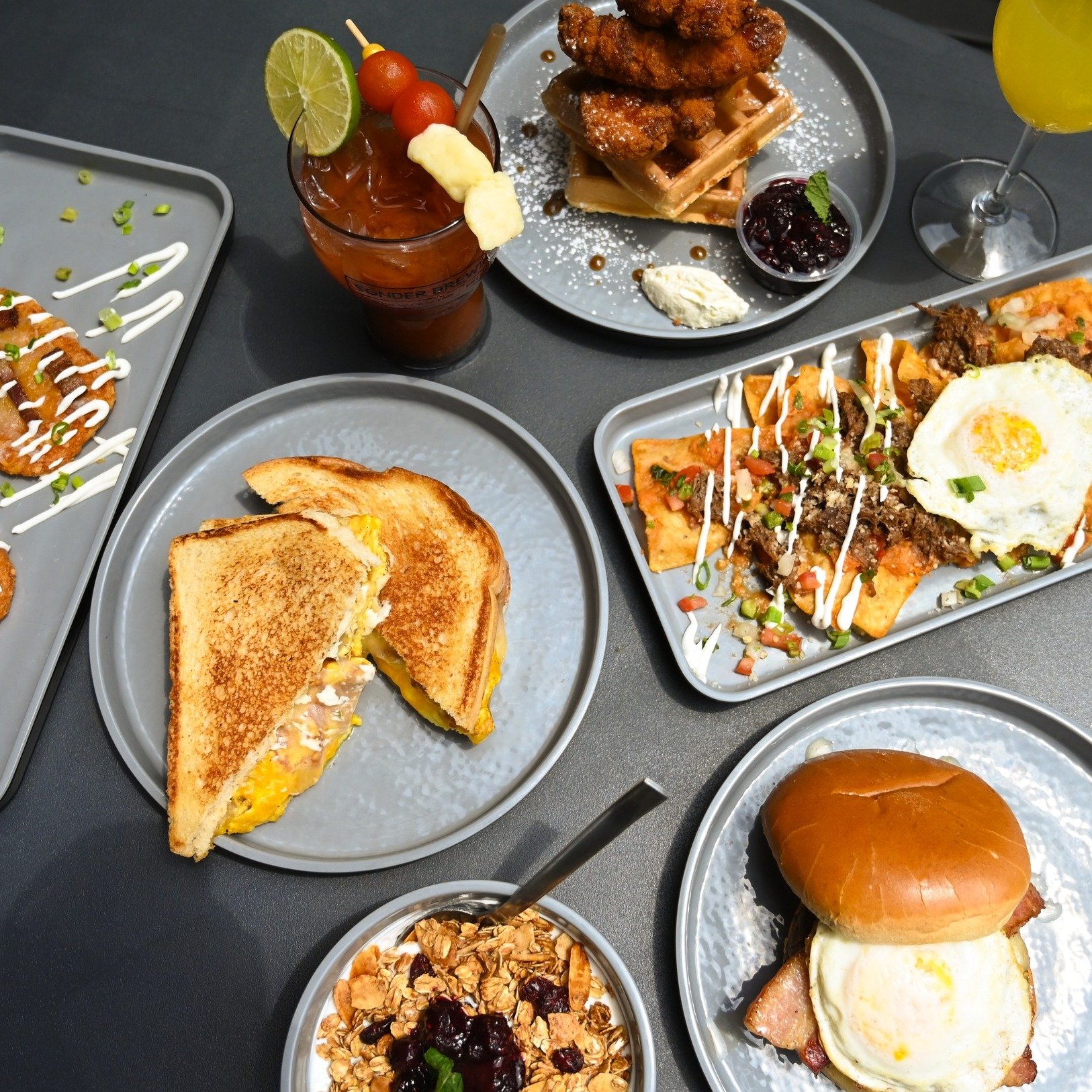 We're excited to announce that Sonder Mason Taproom &amp; Beer Garden now offers brunch! Stop by Sonder in Mason to grab brunch, available every Saturday and Sunday from 10am to 2pm! Check out our brunch menu through the link in our bio! 🍳

#SonderB
