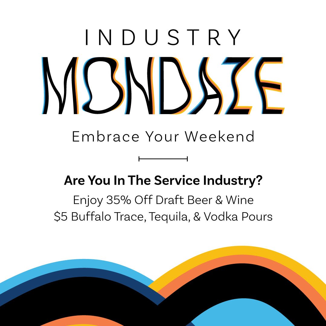 Mondays are for our friends in the industry! Join us for Industry Mondaze and enjoy 35% off draft beer &amp; wine, as well as $5 Buffalo Trace, Tequila &amp; Vodka pours! Available every Monday at Sonder Taphaus &amp; Kitchen 🍻

#SonderBrewing #Indu