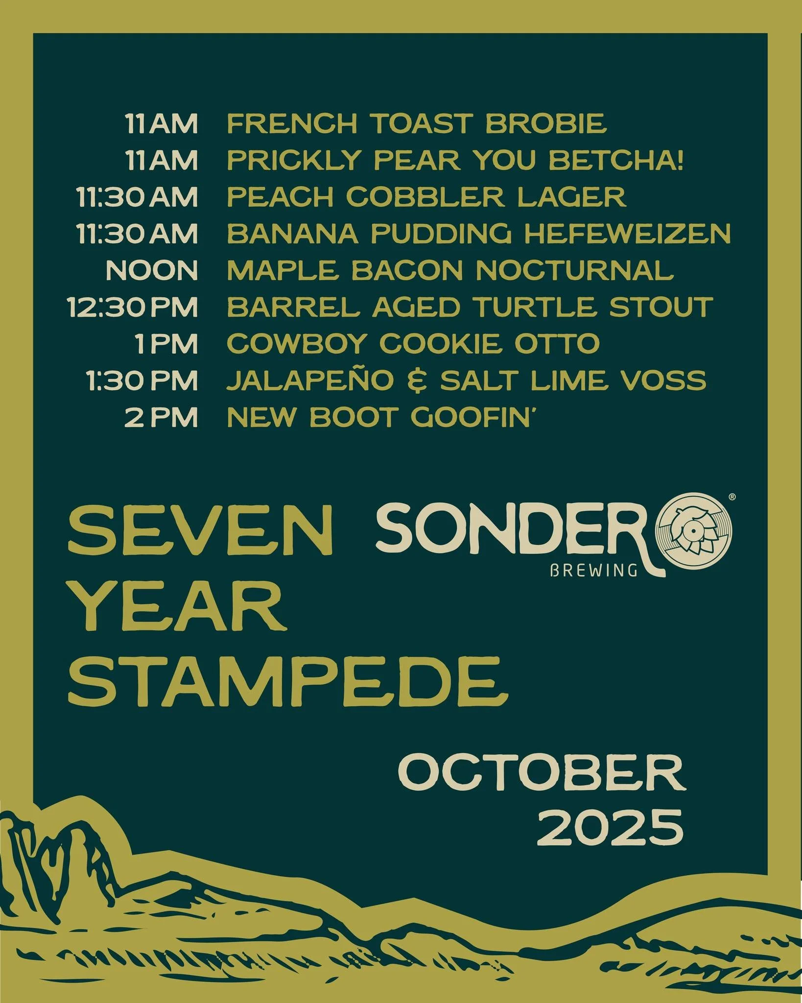 We&rsquo;re rolling out a full lineup of anniversary releases with new flavors, fan favorites, and a few wildcards we couldn&rsquo;t resist.

If you love Sonder beer, this is the day to show up thirsty. Limited pours, no repeats, all celebration.

Se