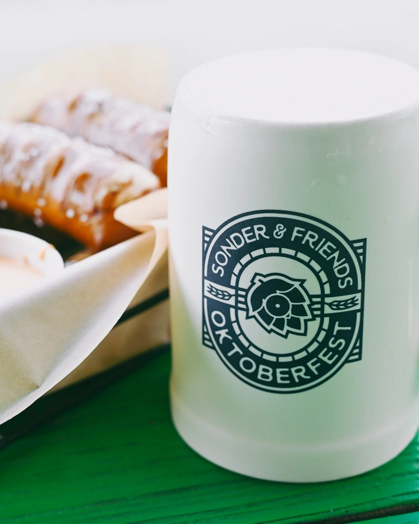 Pretzels and steins, crispy salty bites with a cold pour in hand. The perfect Oktoberfest pairing.