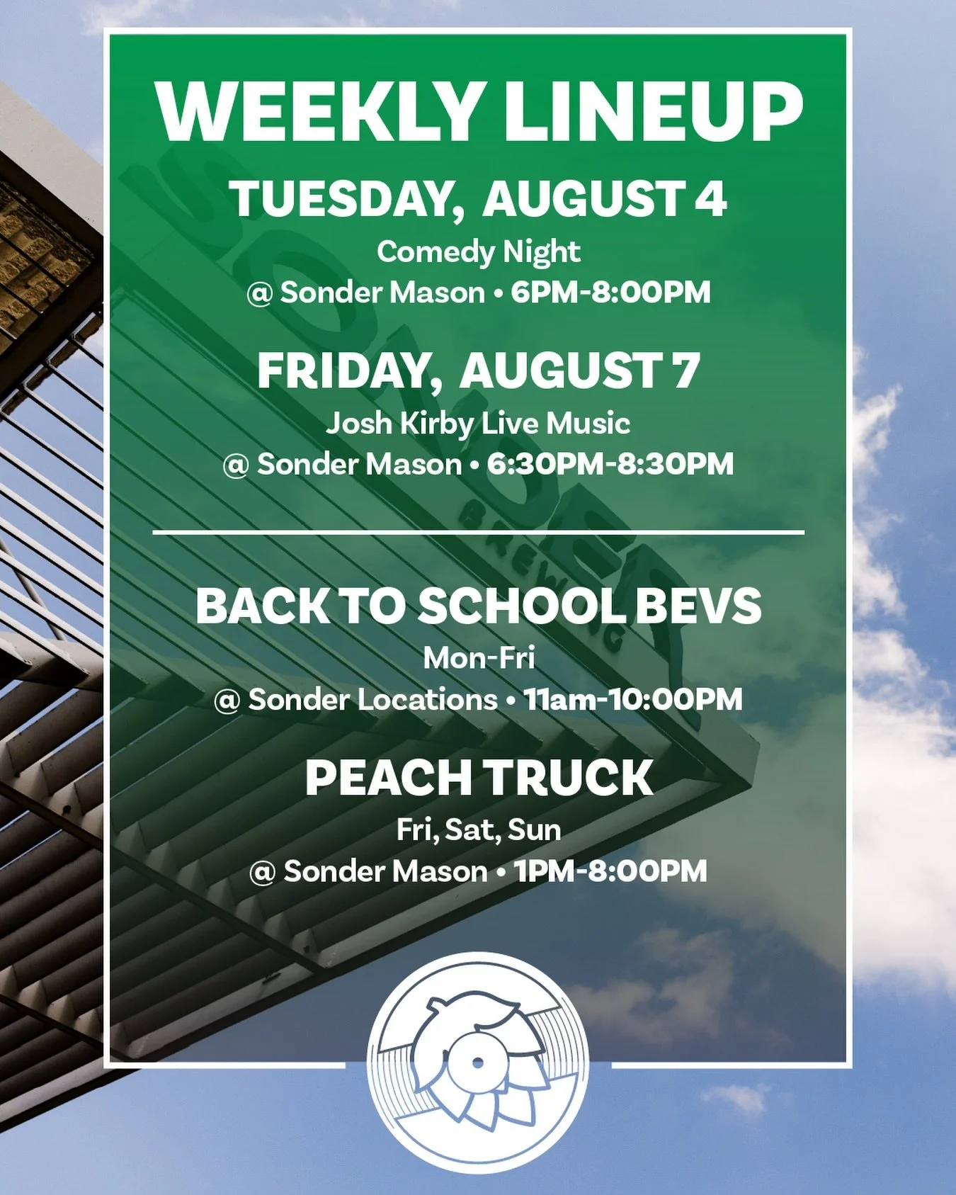 Another Weekly Lineup!