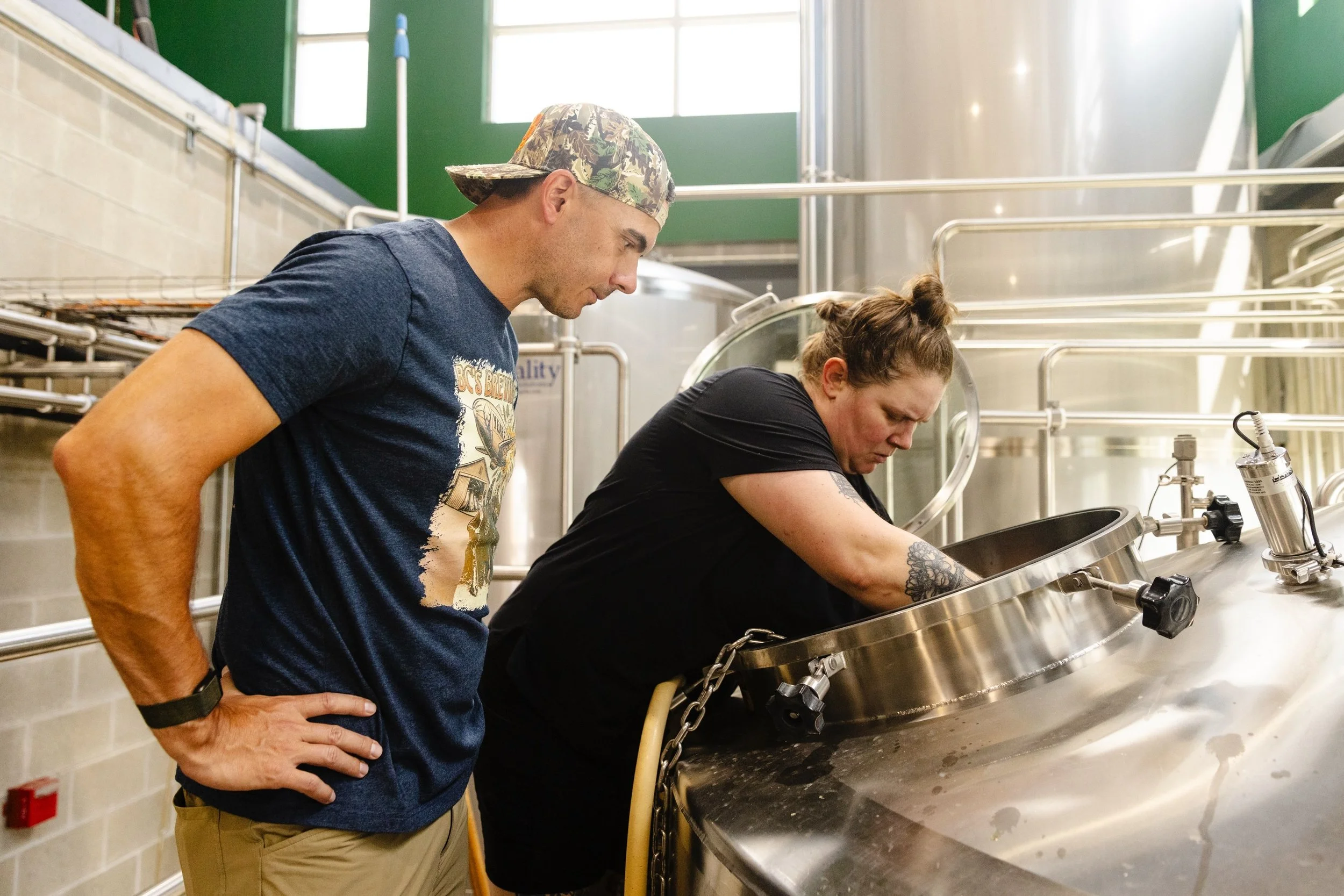 Brew day with friends. Today BC&rsquo;s Brewing Company and the Cincinnati Nature Center joined us on the brew deck for Talk To Me Spruce &mdash; a true collaboration featuring spruce tips locally-harvested from the Cincinnati Nature Center, Cascade 