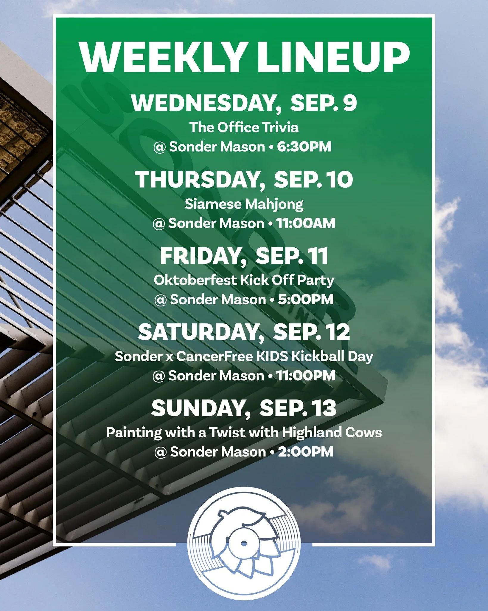 Weekly Lineup is out!! Come on in and have some fun! 

#Sonderbrewing #sonder #weeklylinup #fun