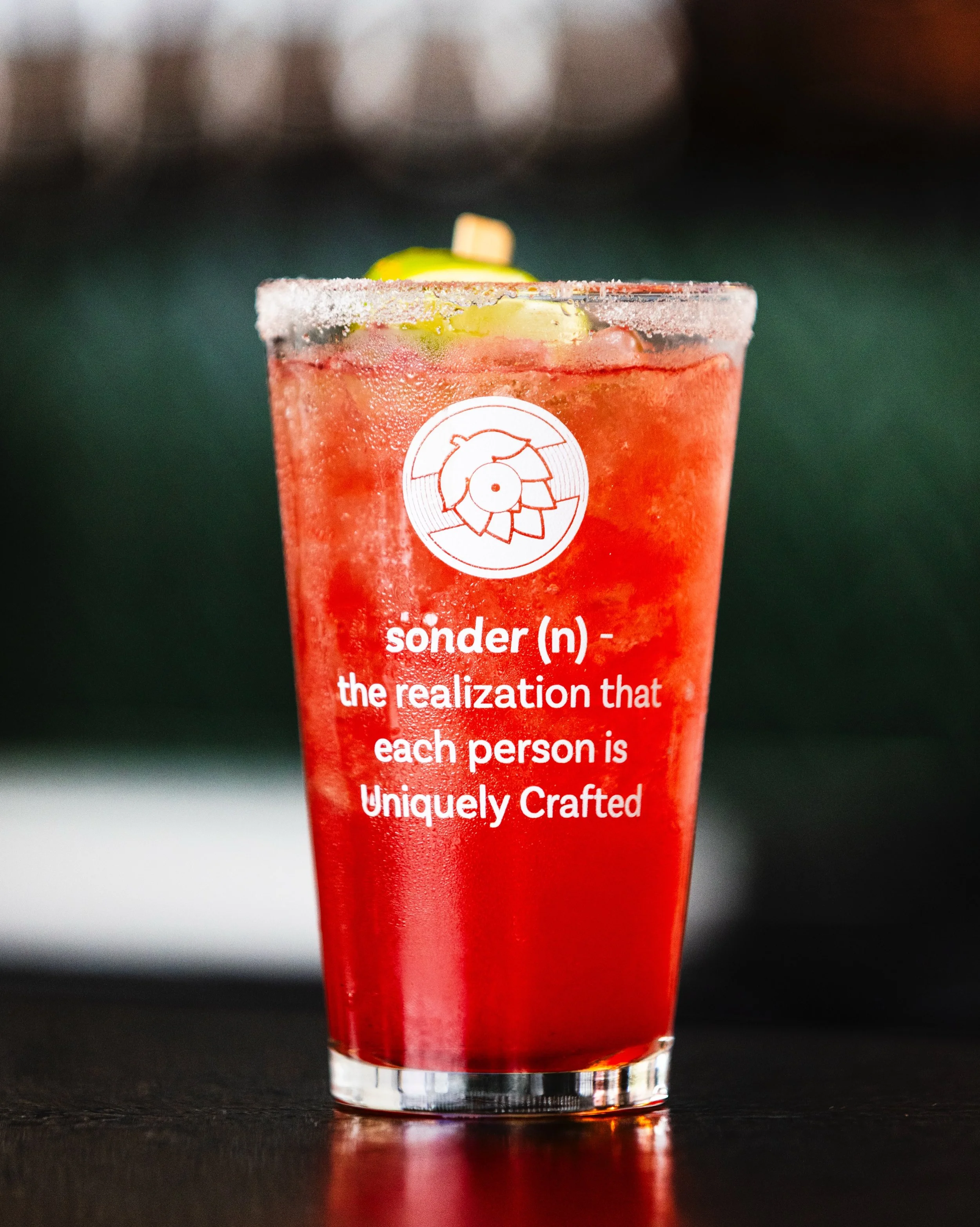 Come check out our Strawberry Margarita at Sonder Brewing Taphaus &amp; Kitchen! 

Made with tequila and our organic margarita mix! 

#cocktails #sonderbrewing #sonder #taphaus