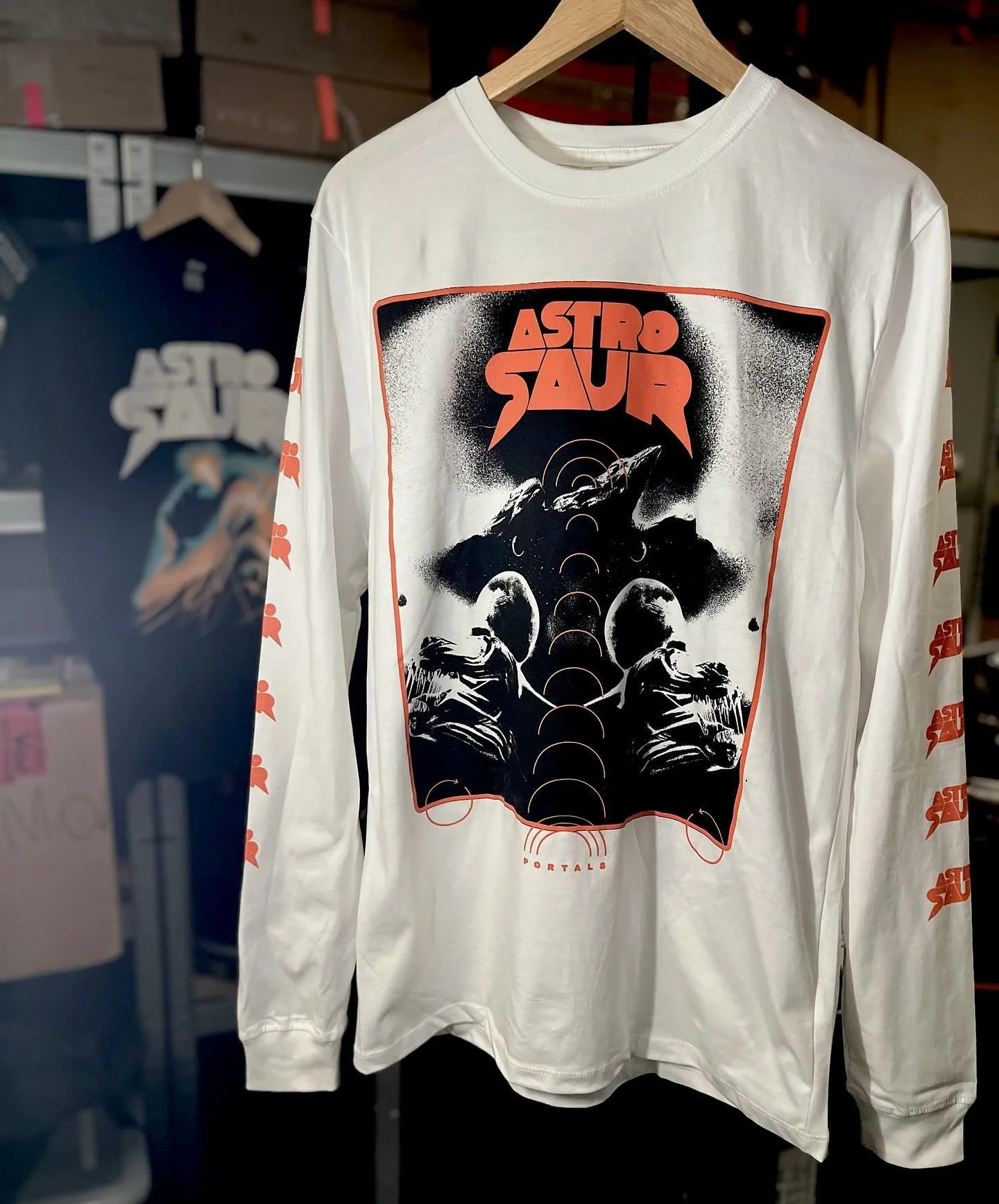 We&rsquo;ve restocked our webstore with tour leftovers, meaning these shirts are available from our store for the first time ✨

The longsleeve design is printed on EarthPositive shirts, made with 100% organic cotton and a 90% reduced CO2 footprint 🌍