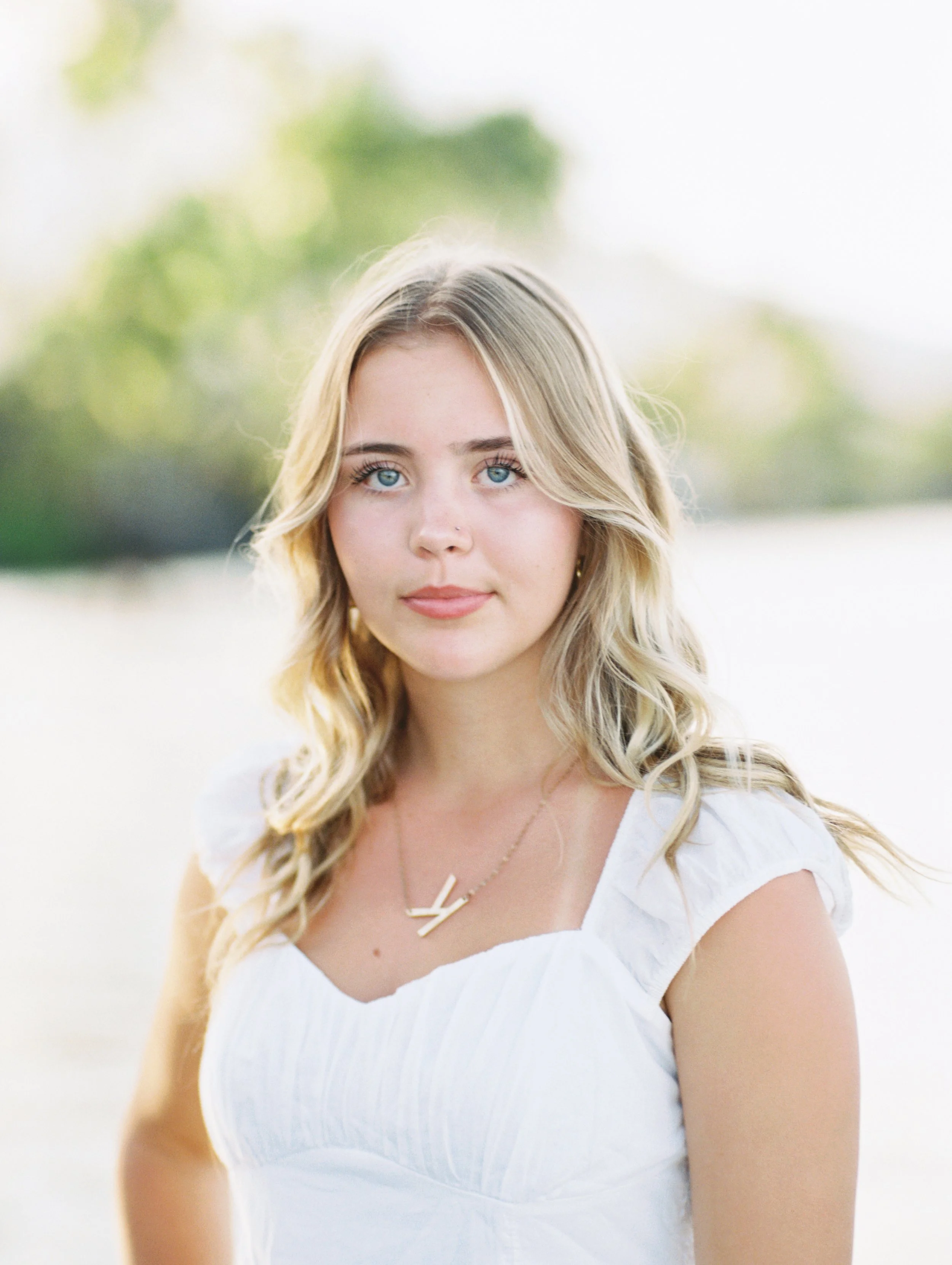 A senior portraits session captured using film photography on the island of Maui Hawaii.