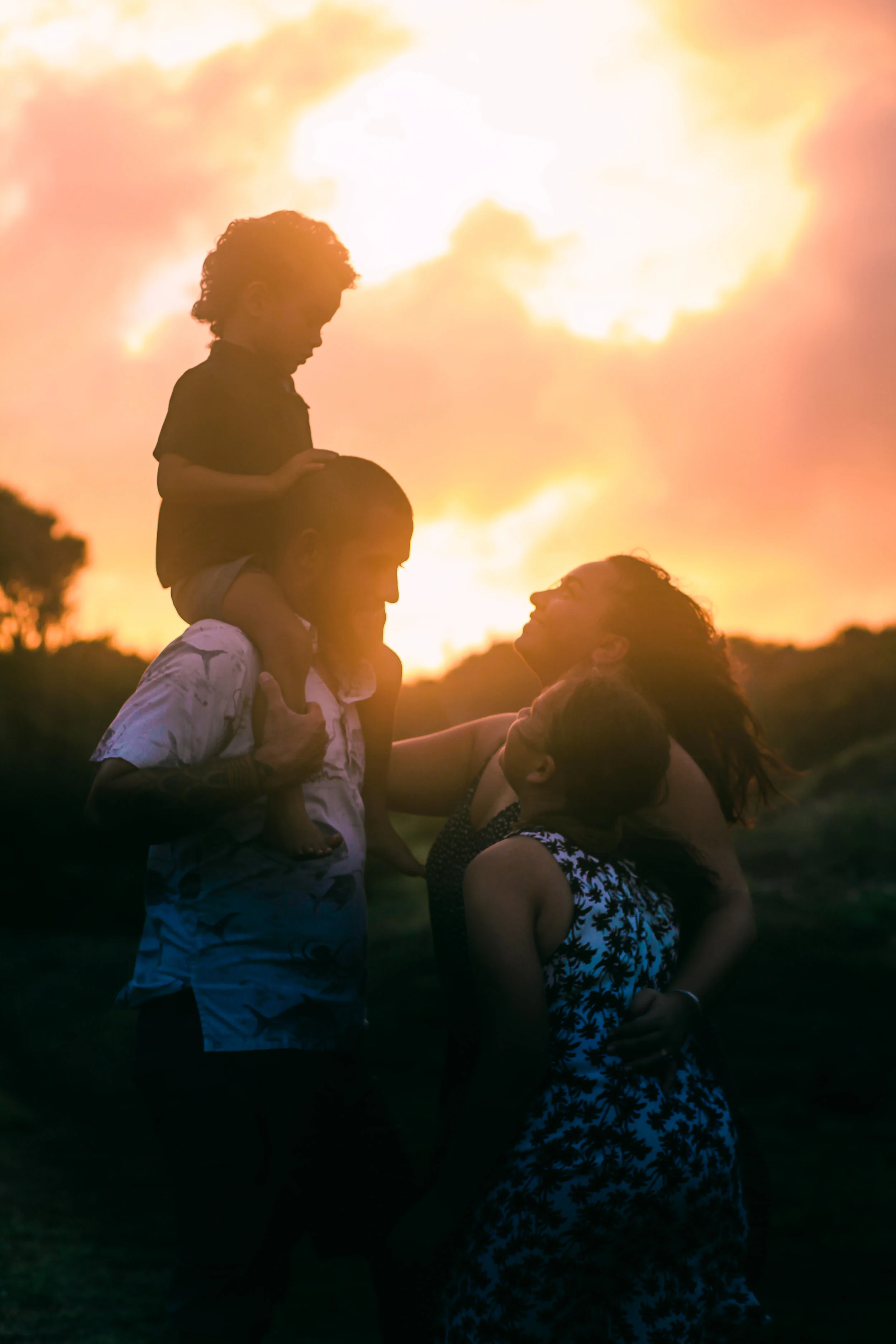 A Stormy Family Session on the WestSide 