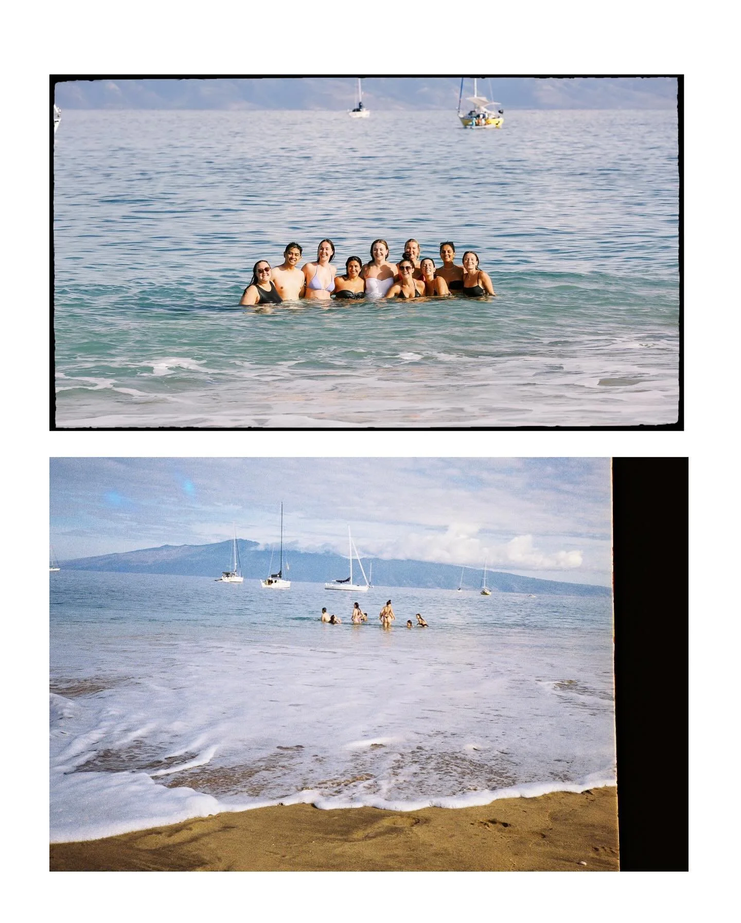 When chatting with L about her wedding day she causally dropped that her + her bridal party would be going for a morning swim the day of which had me &ldquo;👀&rdquo; &hellip;. Being mermaids with your peeps splashing around in the big blue on one of