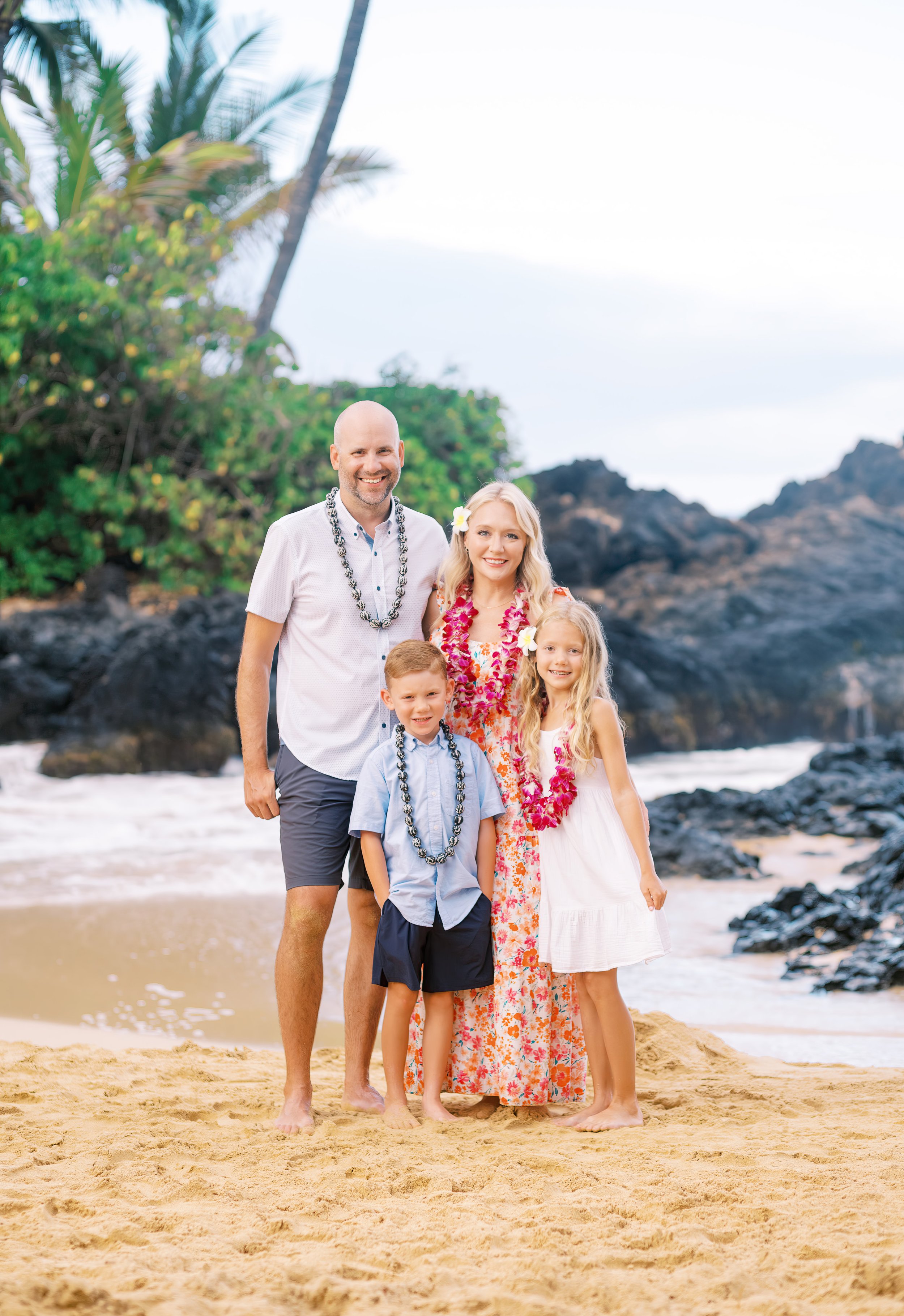 Maui family vacation photography session at sunrise