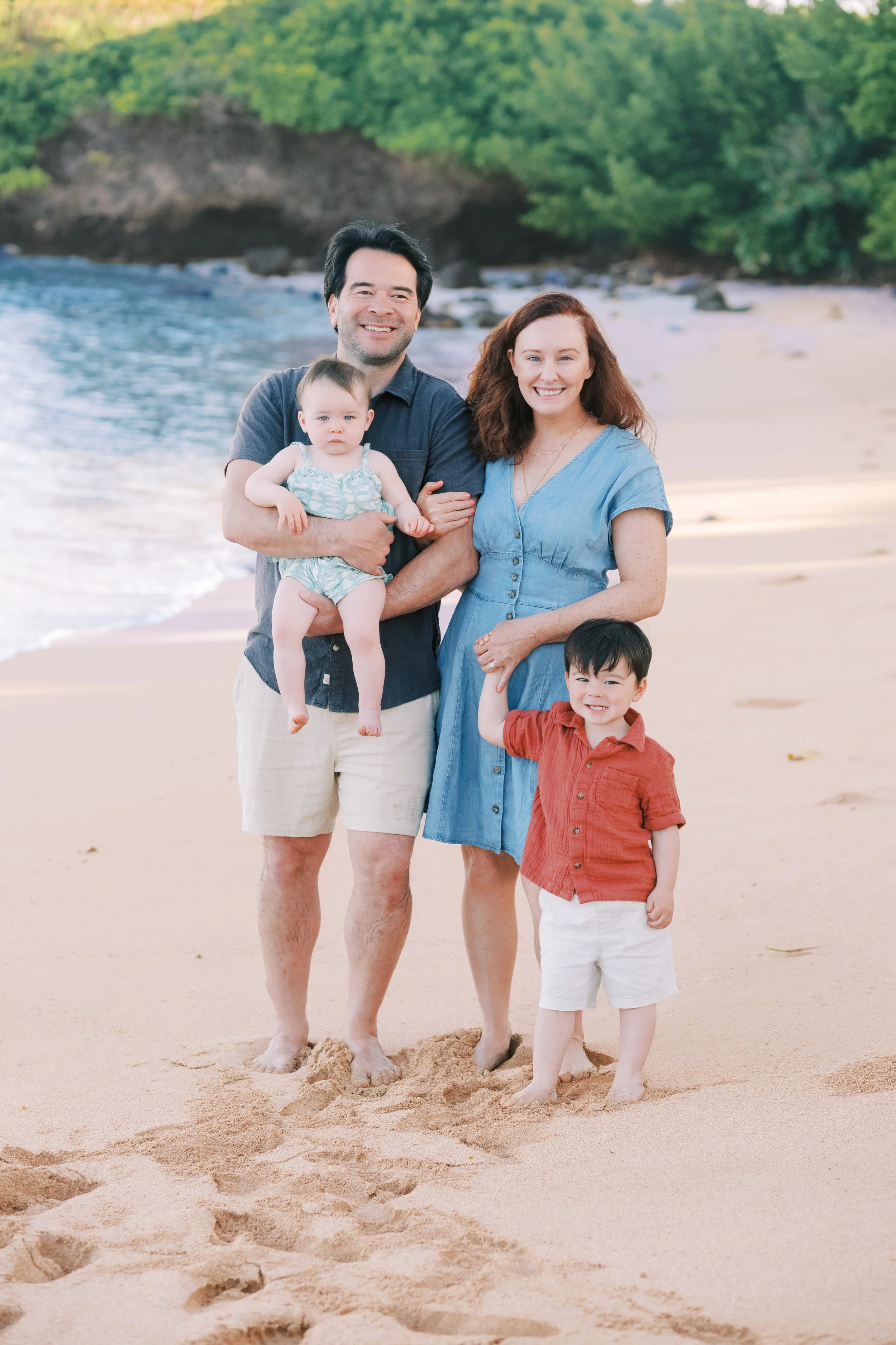 Maui's best family photographer capturing beach photoshoots in a candid relaxed manner.