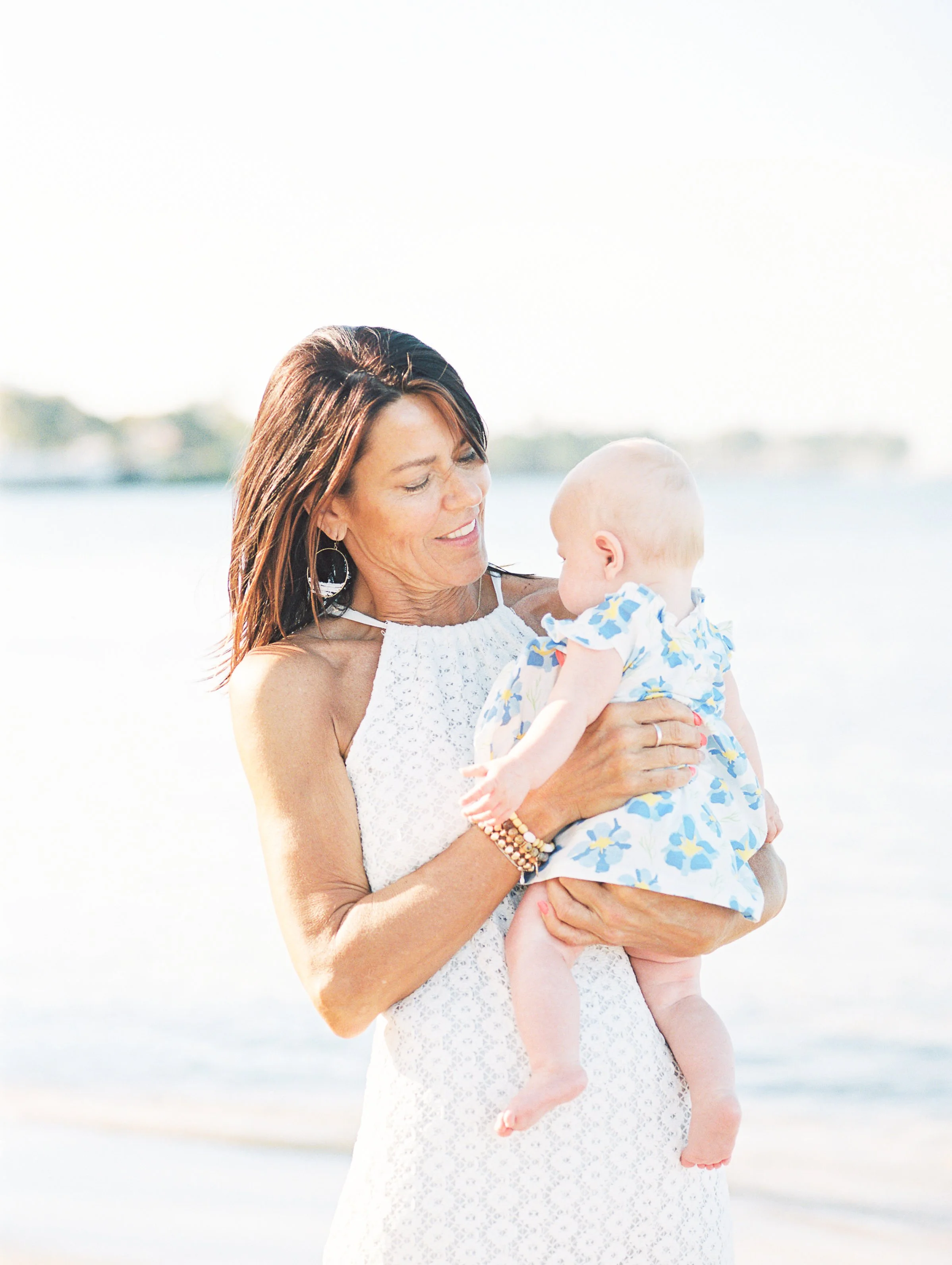 Maui beach family photos captured on film.