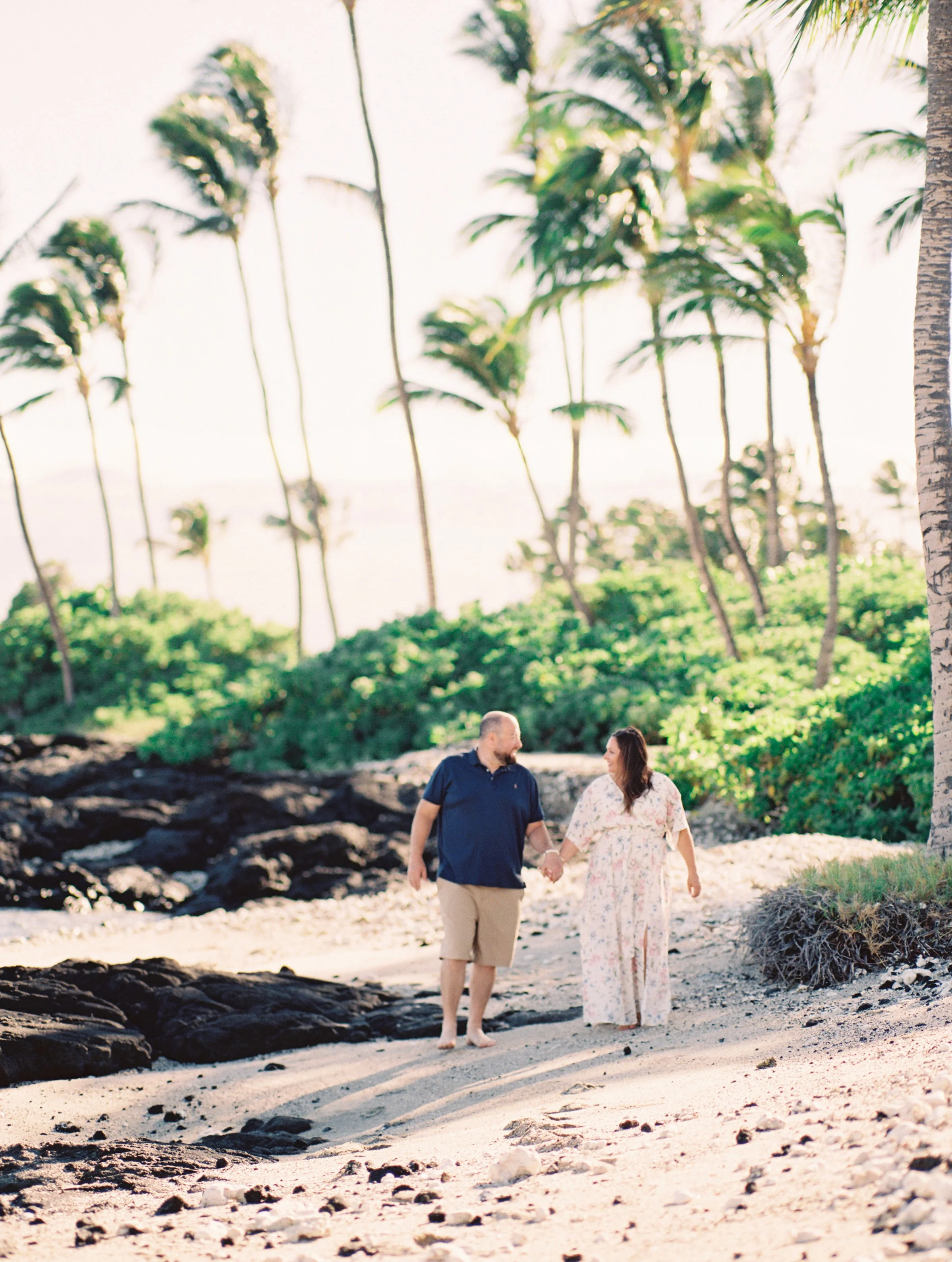 Big Island Kona photos at sunrise with volcanic coastline