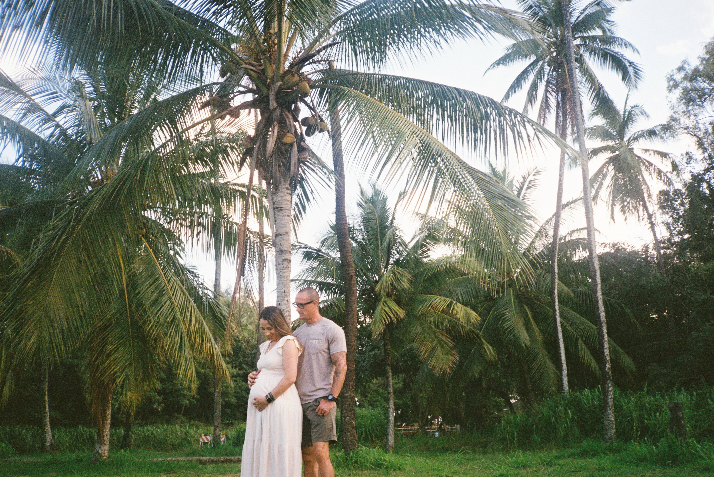 maui babymoon on 35mm film