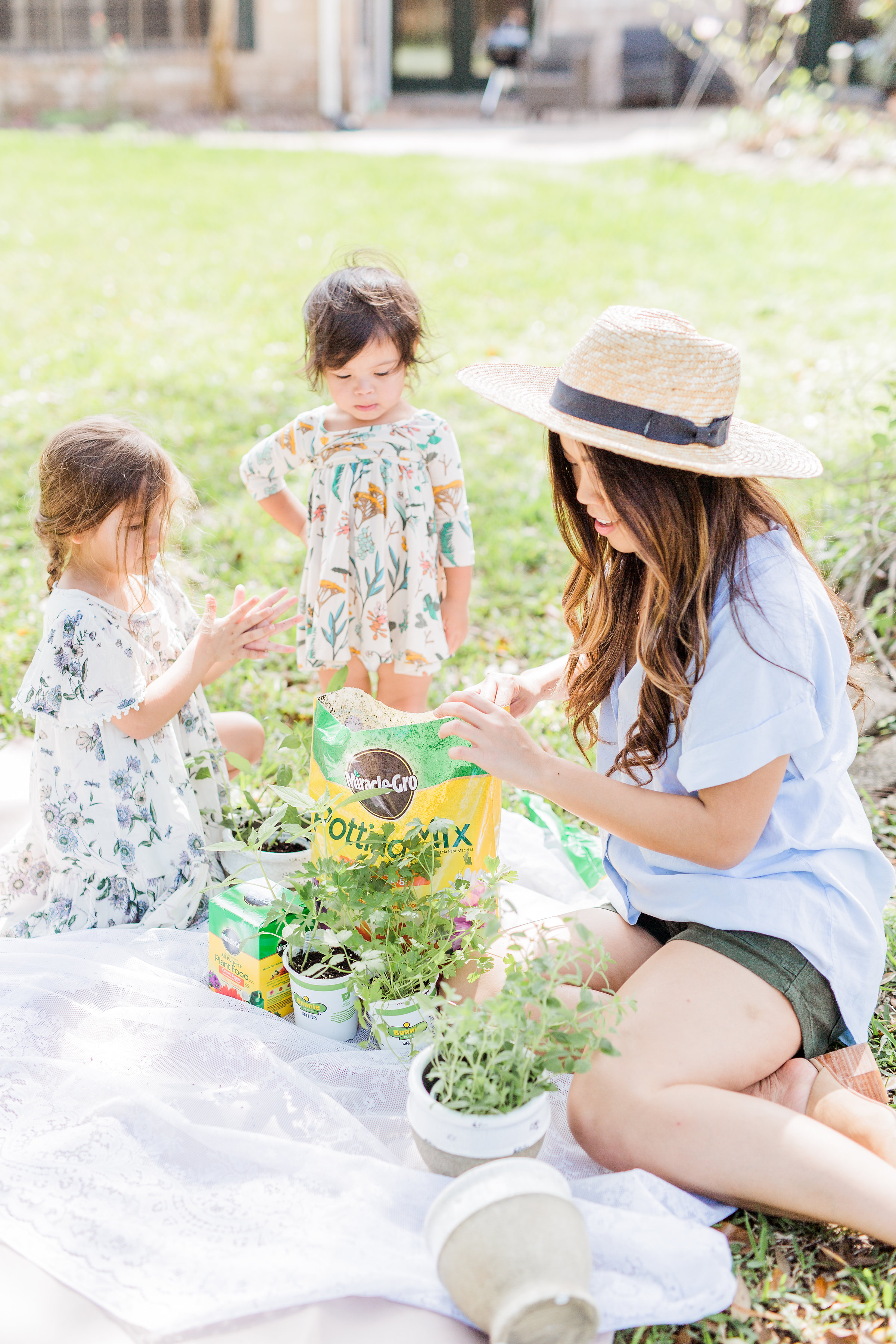 Joyfullygreen Miracle-gro Bonnie Plants Indoor Herb Garden DIY