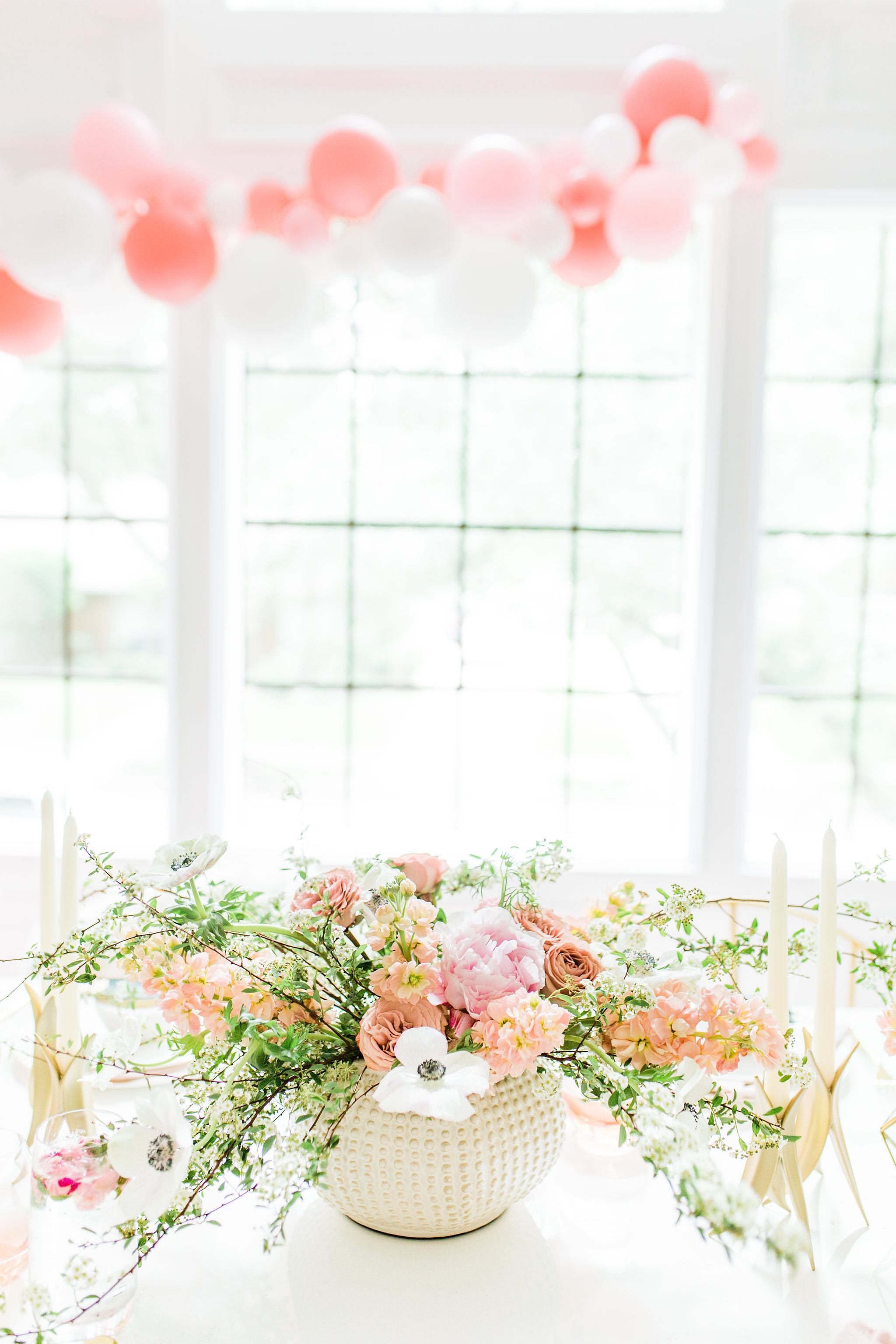 Olivia and Oliver Gold, Blush and Greenry Plants Gilded Garden Styled Bridal Shower Brunch with Bed Bath Beyond organic flower bouquet blush and gold bridal shower Joyfullygreen.jpg