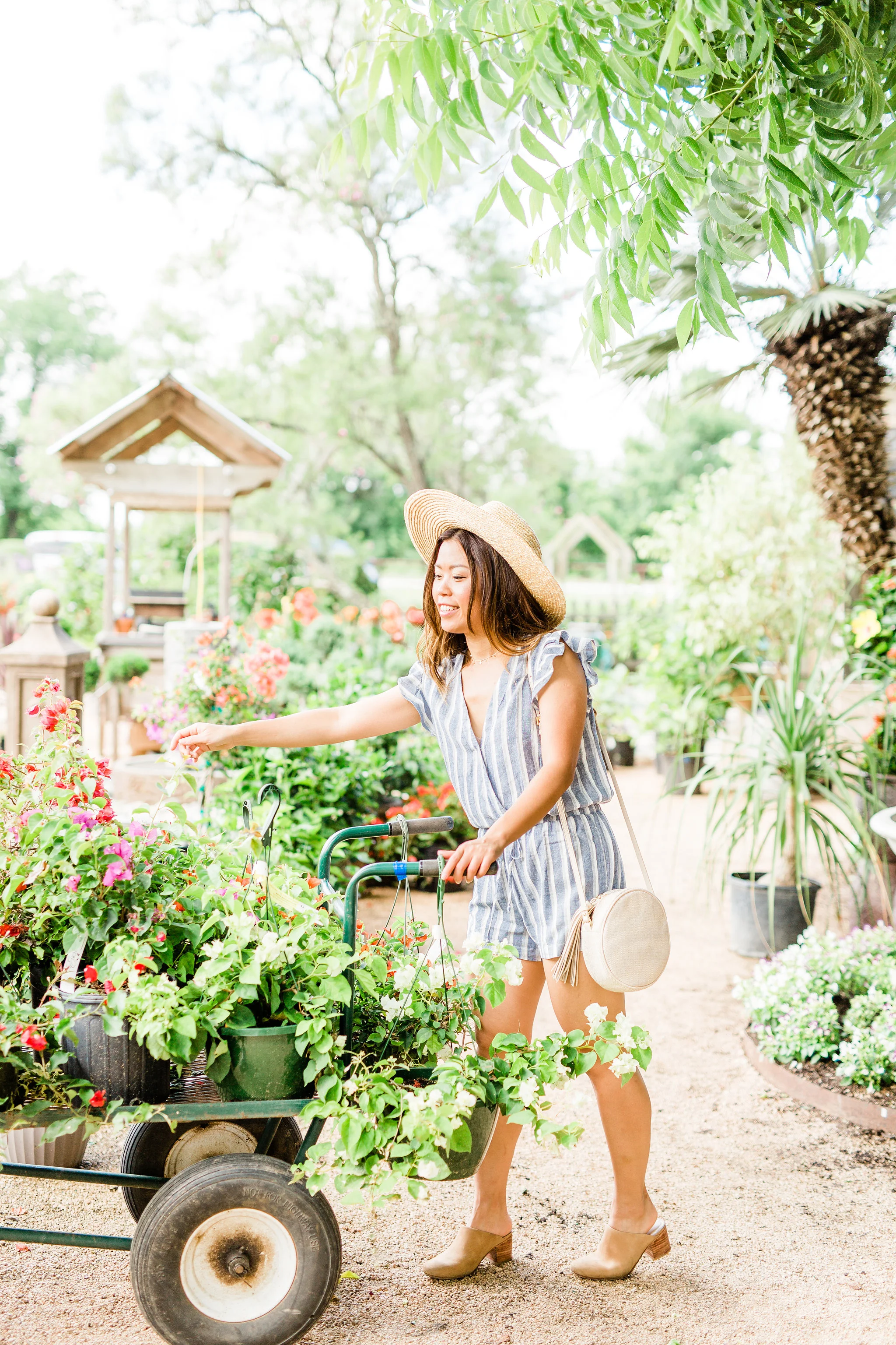 Stitch Fix Review what to wear for summer travel blue striped romper.jpg
