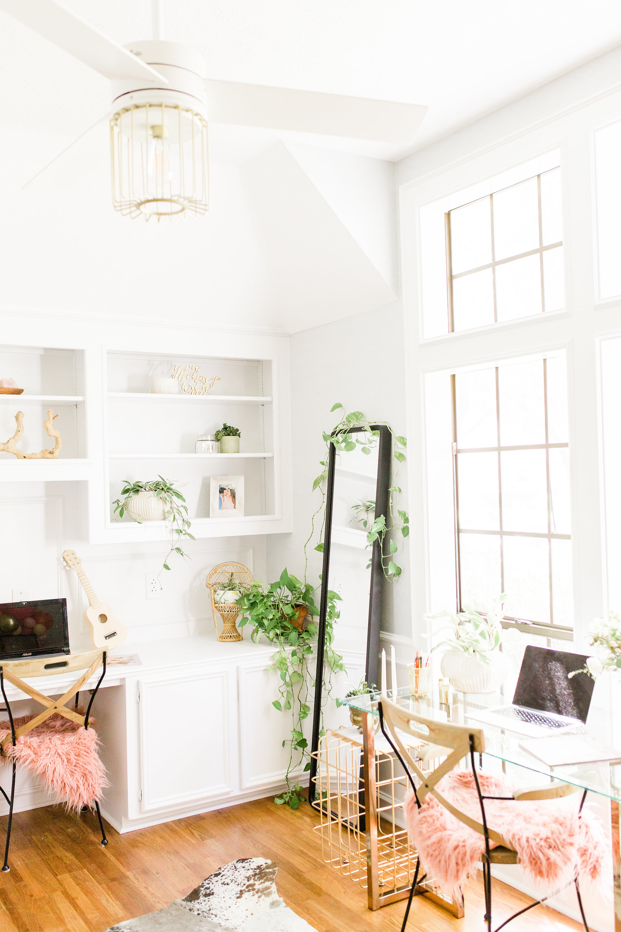 Dark To Bright Office Make Over Diy Plus Finding The Perfect Shade