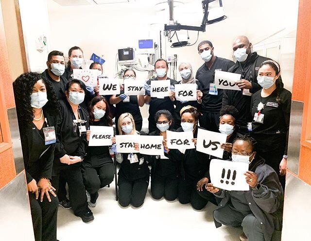 Drop a ❤️ for Houston&rsquo;s own medical heroes! Words can&rsquo;t even describe how grateful I am for your support to show those at the front line a little piece of our appreciation. 😭 These ER nurses, doctors and staff at MD Anderson Cancer Cente