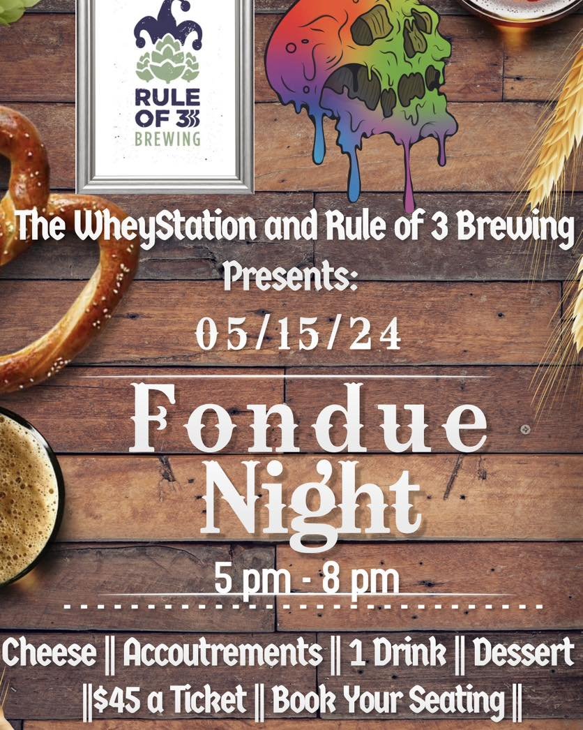 We are hosting another fondue night this time at Rule of 3 in East Hampton. Wednesday May 15th starting at 5. Makes a great Mother&rsquo;s day gift for those cheesy moms. Ticket link in the comments!!!